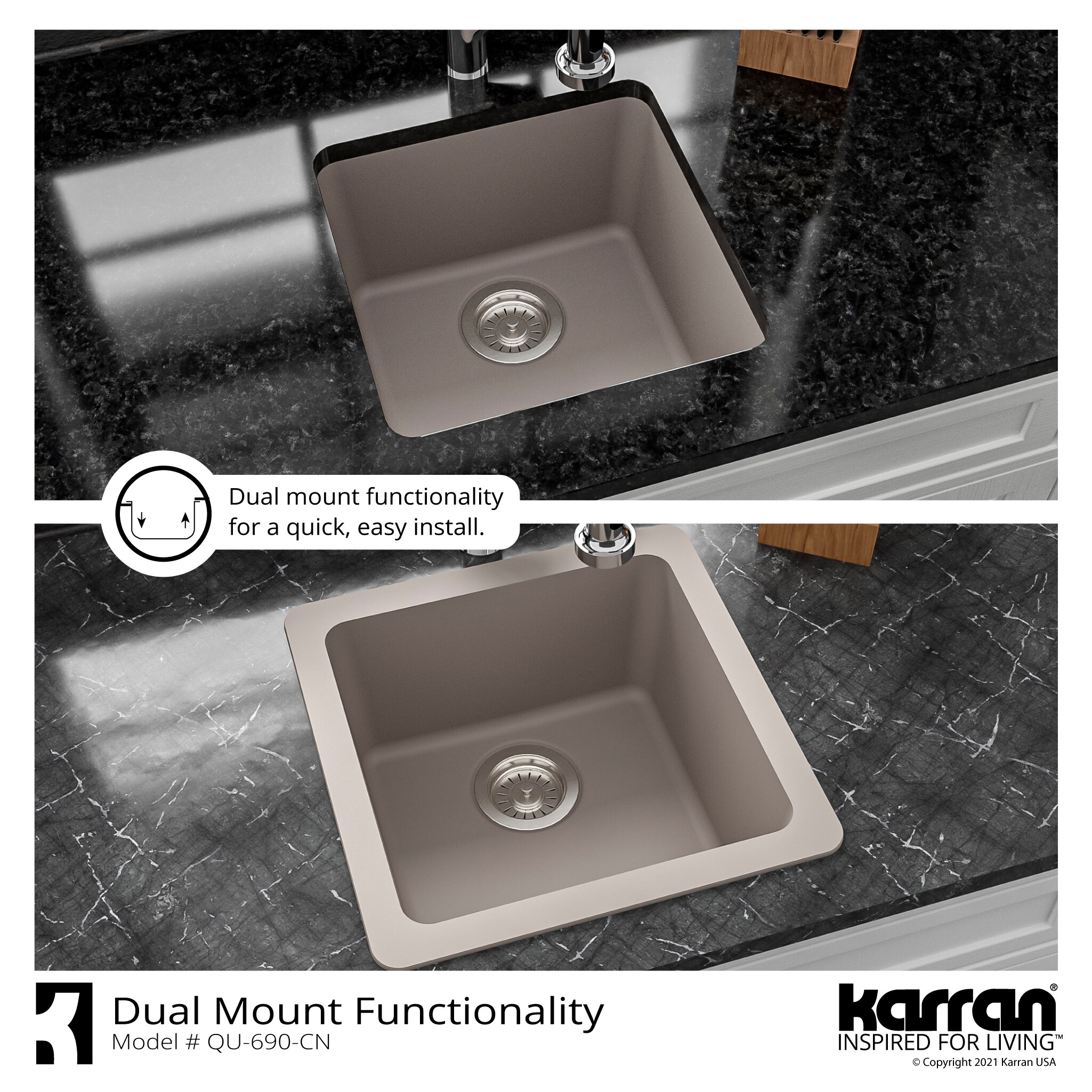 Karran QU-690-CN Kitchen-Sinks - View #8