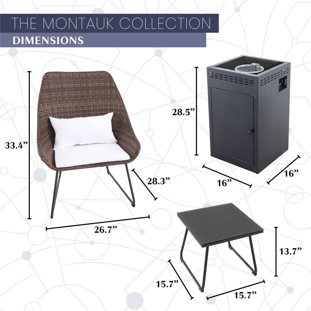 Mod Furniture MONTK4PCGFP-WHT Patio-Conversation-Sets - View #3
