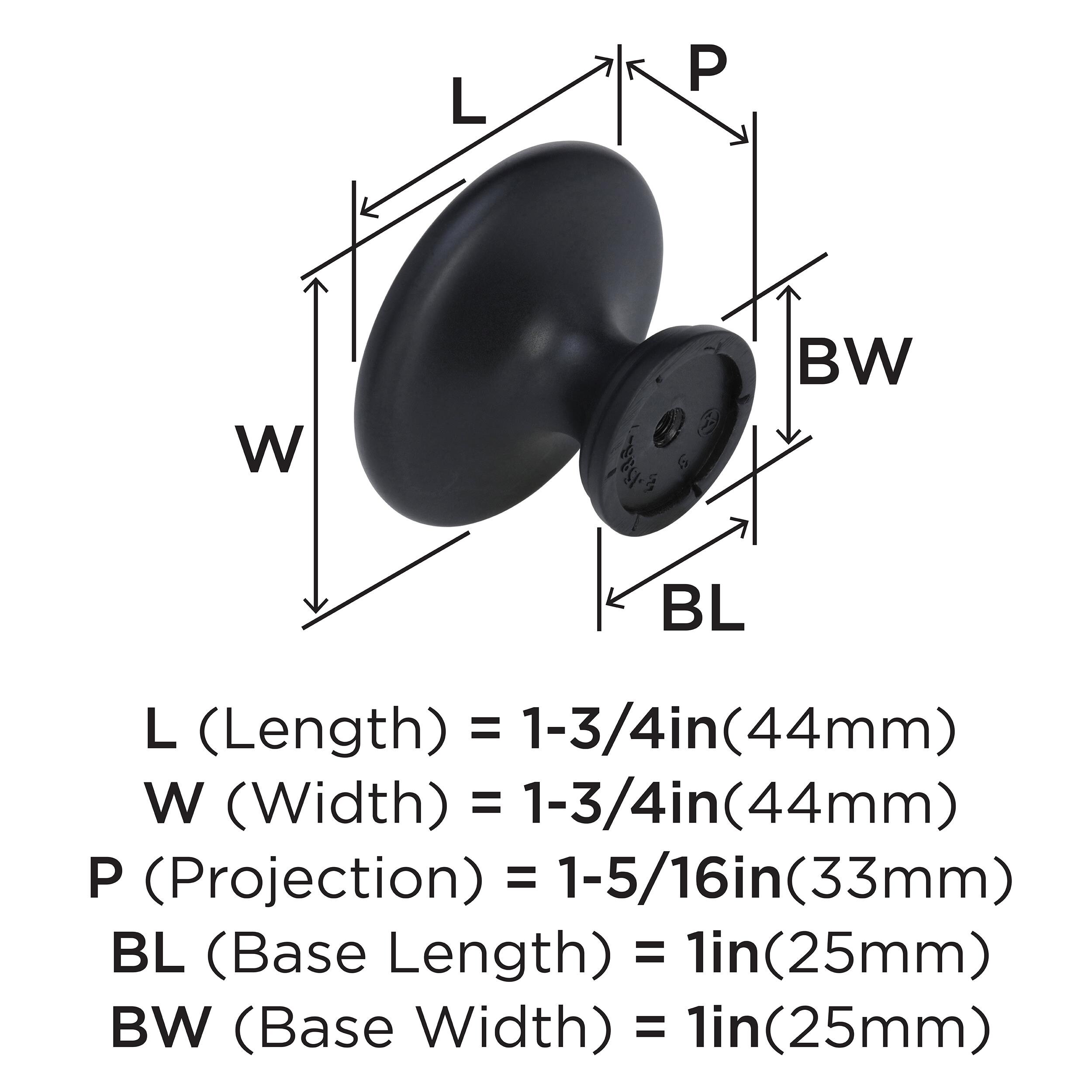 Amerock BP15862FB Cabinet-Knobs - View #3