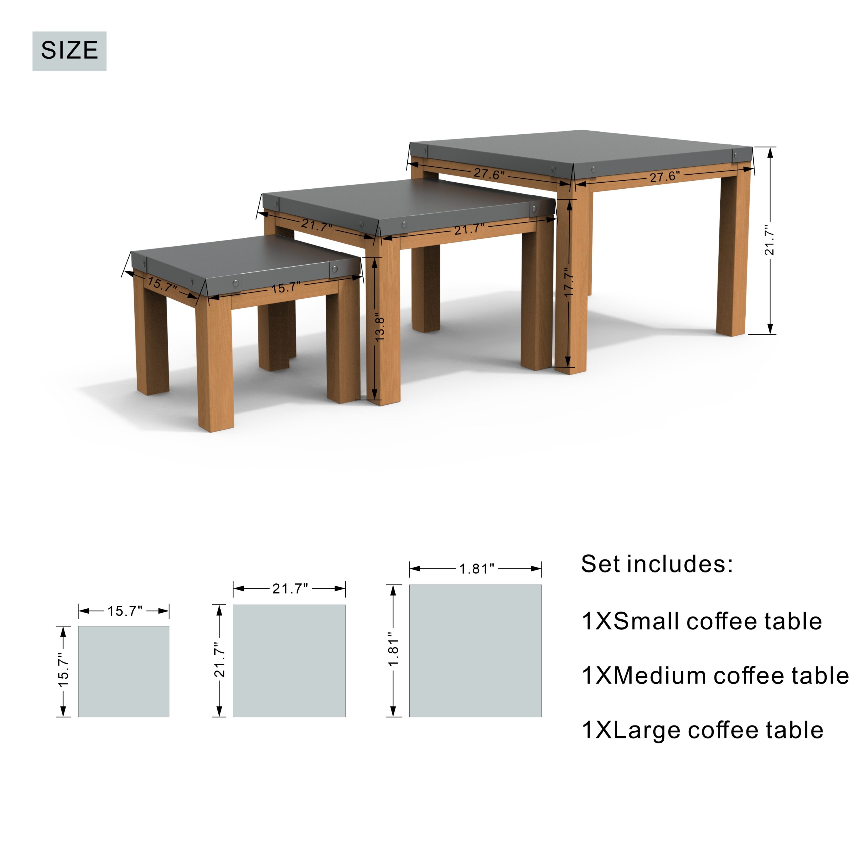 Moda Furnishings 2327-41T-NO-GR Patio-Conversation-Sets - View #13