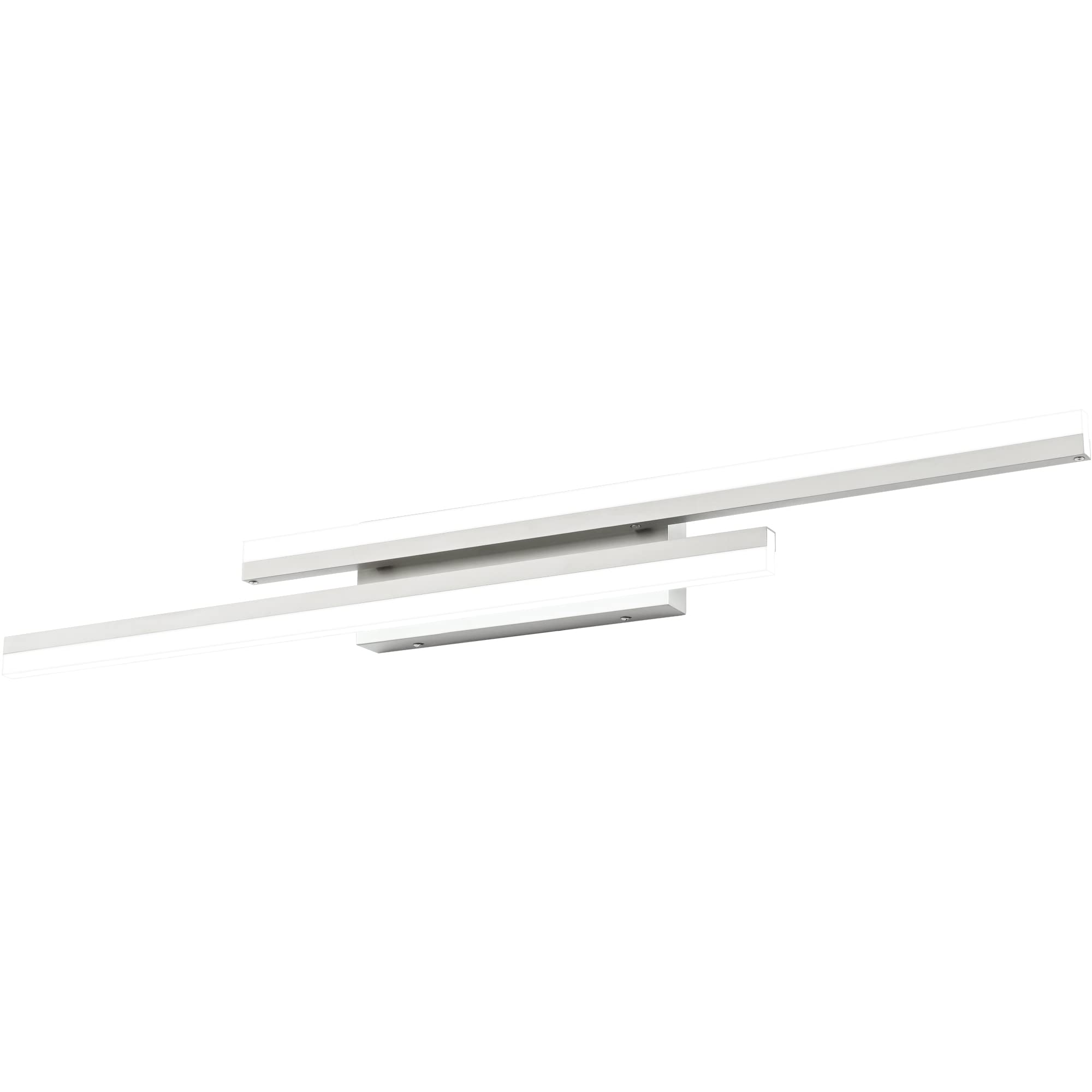 Aoibox  40 in LED Bathroom Vanity Light Bar Brushed Nickel Modern Over Mirror Fixture with Acrylic Diffuser