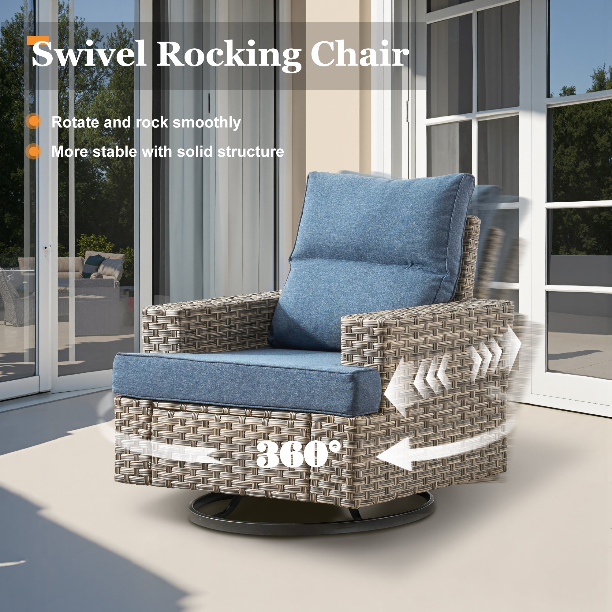 Pouuin SDFPTYZBS506 Patio-Conversation-Sets - View #8