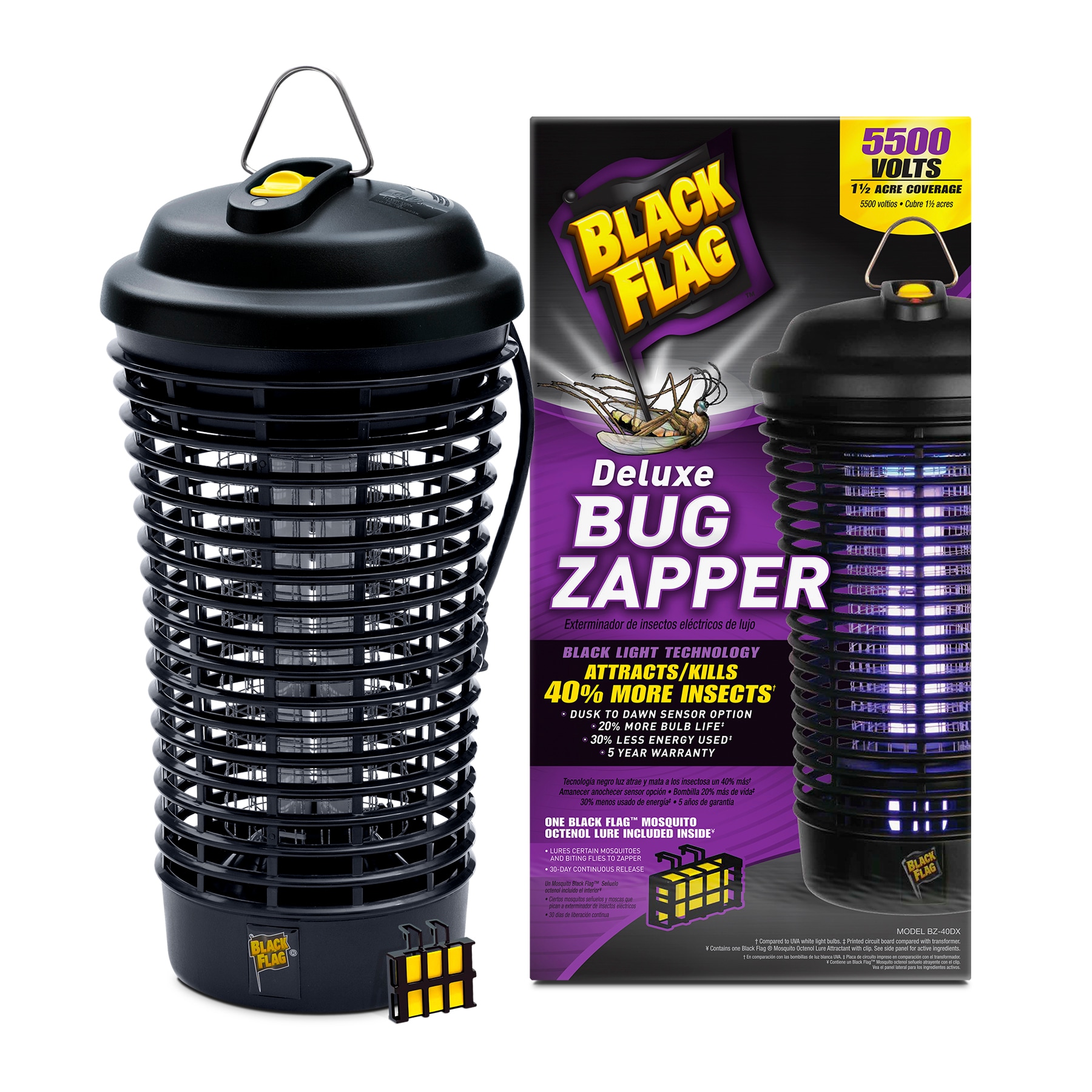 Black+decker Electric Bug and Fly Zapper with UV LED Light