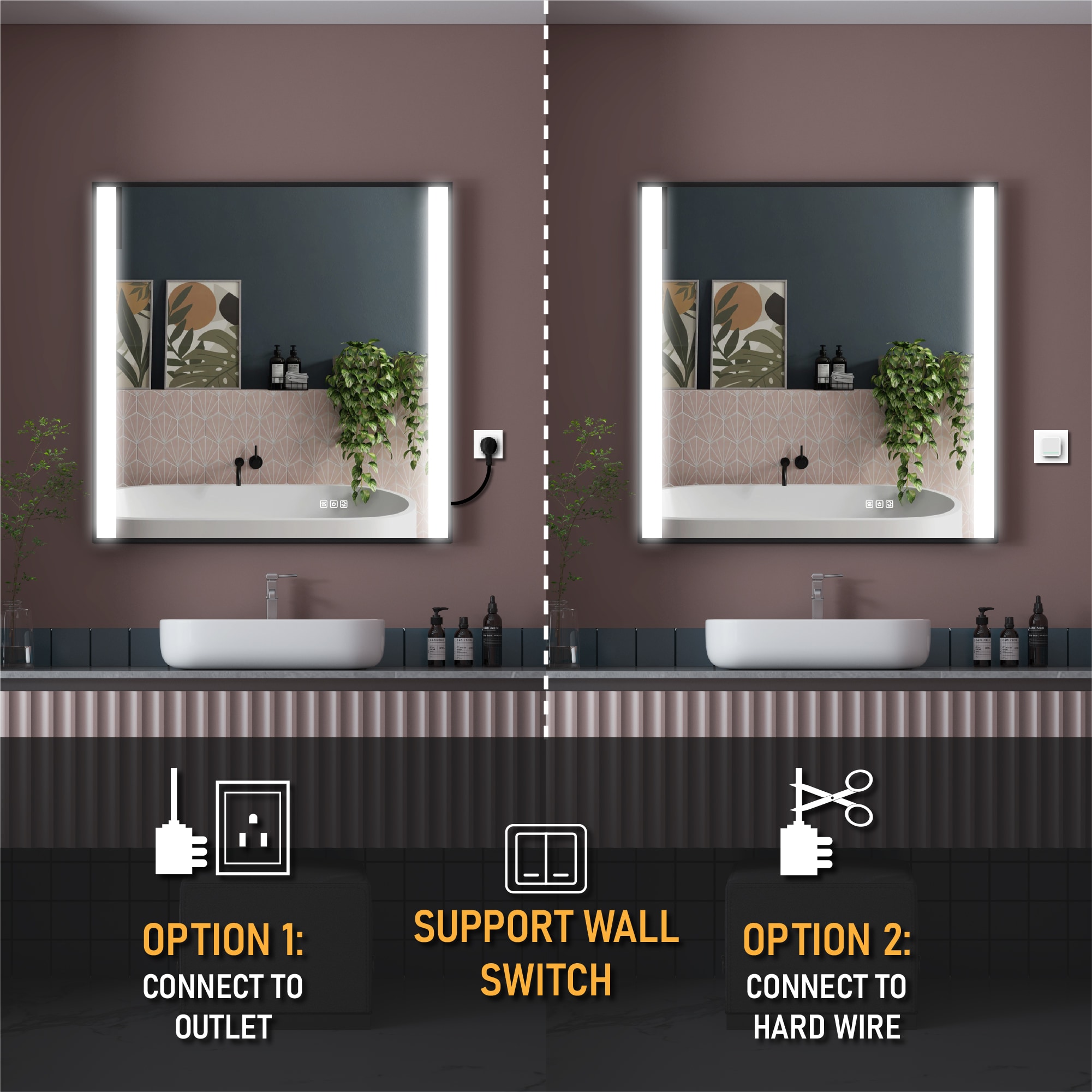 Forclover WBSGOYF05 Framed-Bath-Mirrors - View #11