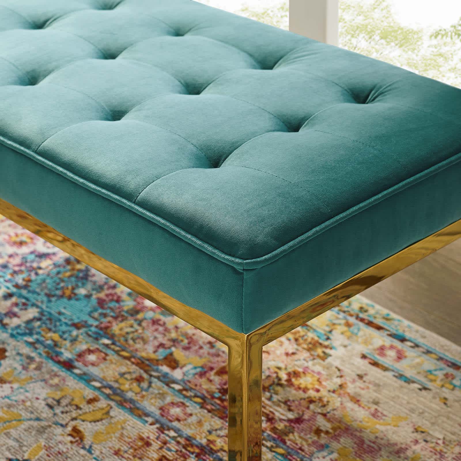 Modway EEI-3402-GLD-TEA bench - View #3