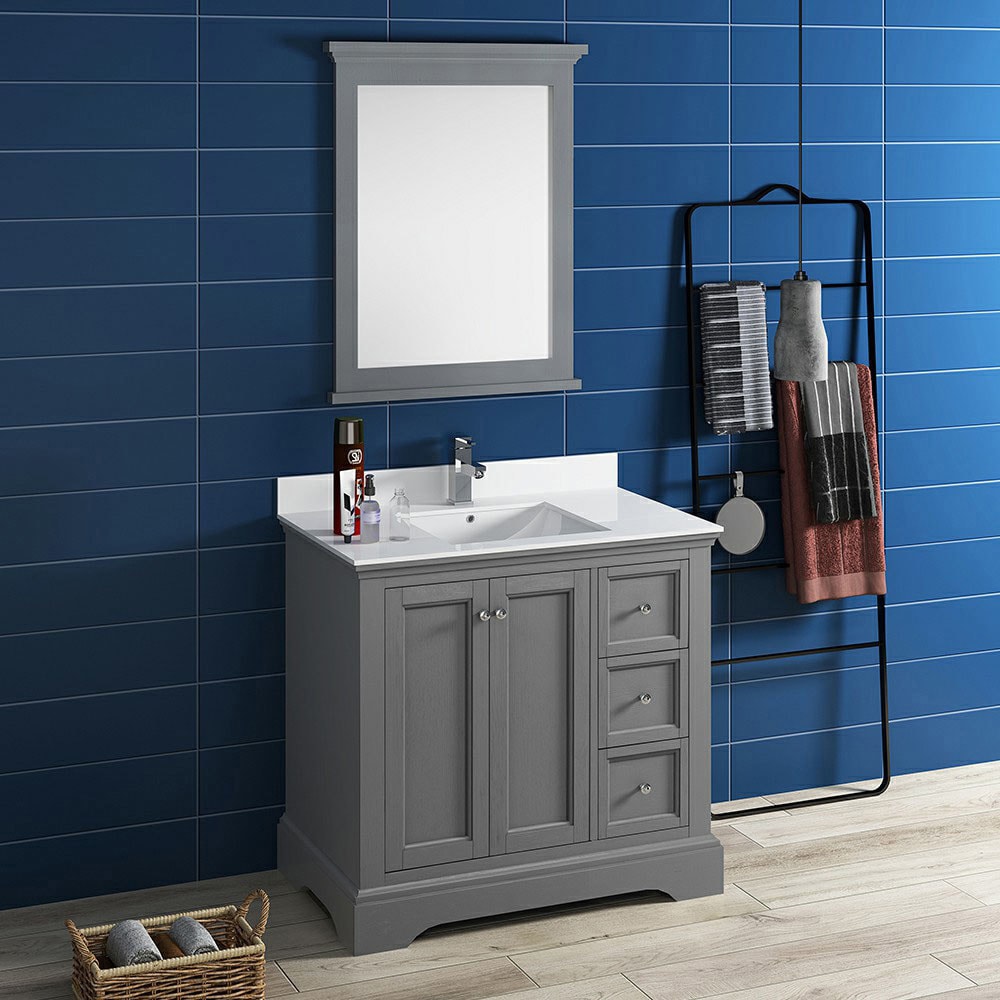 Fresca FCB2436GRV-CWH-U Bath-Vanity-Combo - View #5