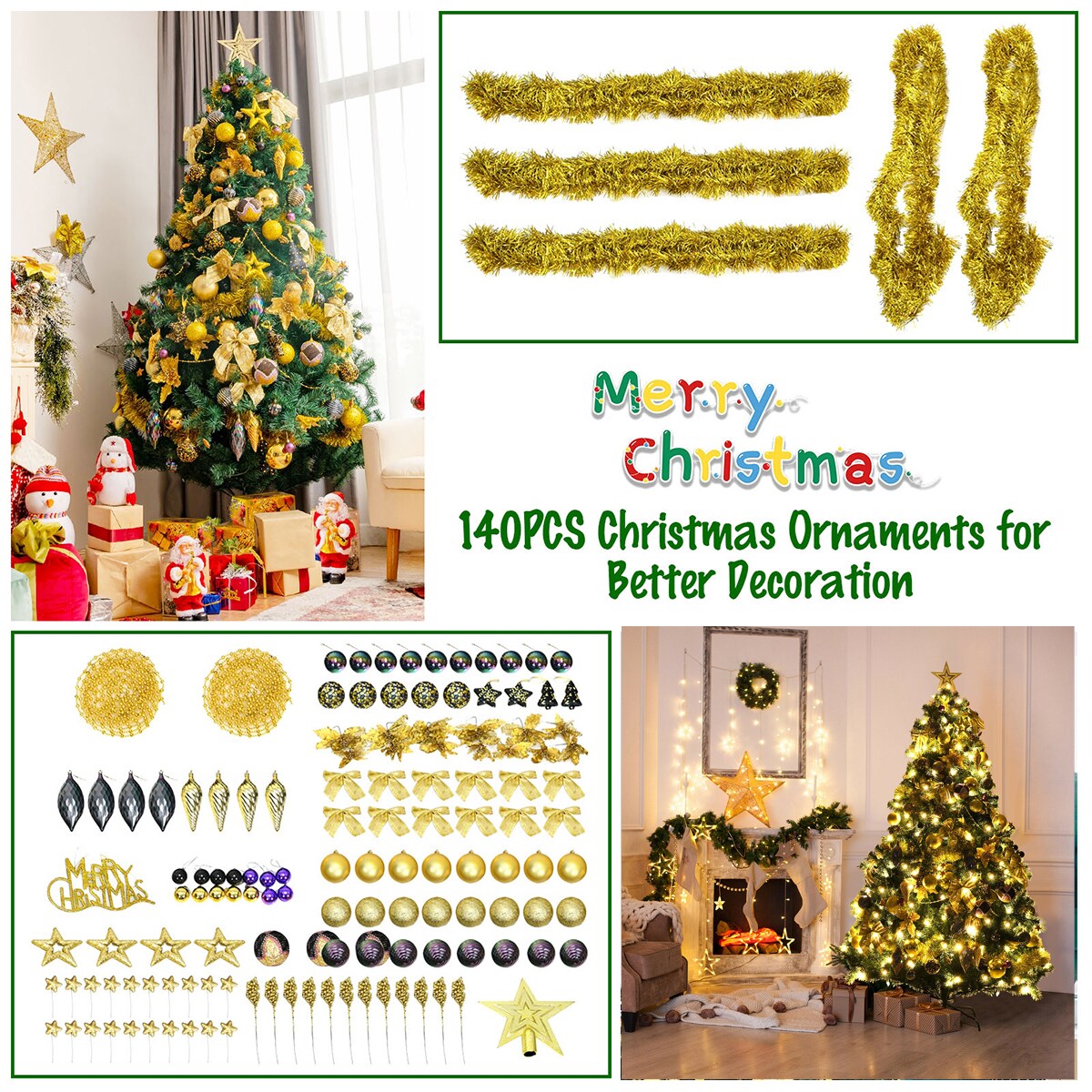 WELLFOR CM-HJY-23184US Artificial-Christmas-Trees - View #6