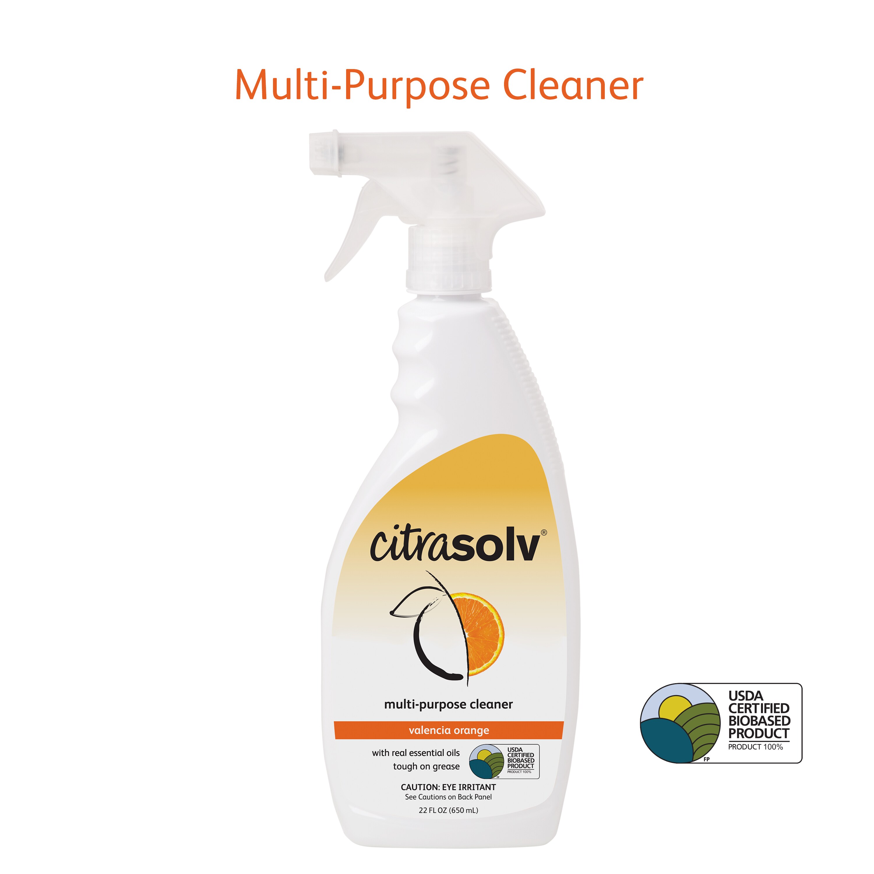 CitraSolv Natural Cleaner & Degreaser Concentrate Valencia Orange 16 oz 2  Pack