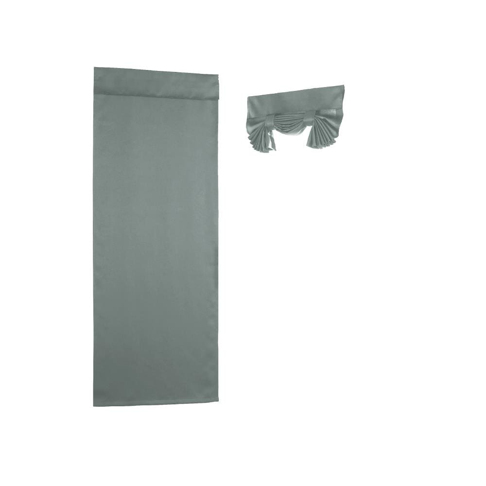 Eclipse 14898026068RVB 68-in Blue River Light filtering Top tab Single curtain panel