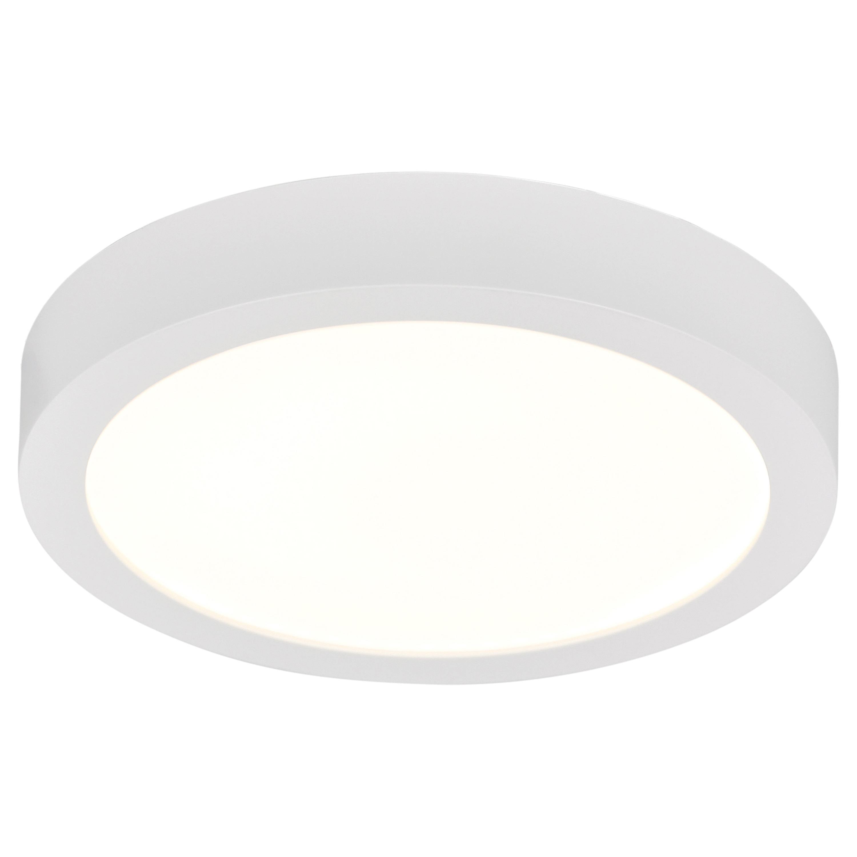 White Acrylic 9" Round LED Flush Mount Light