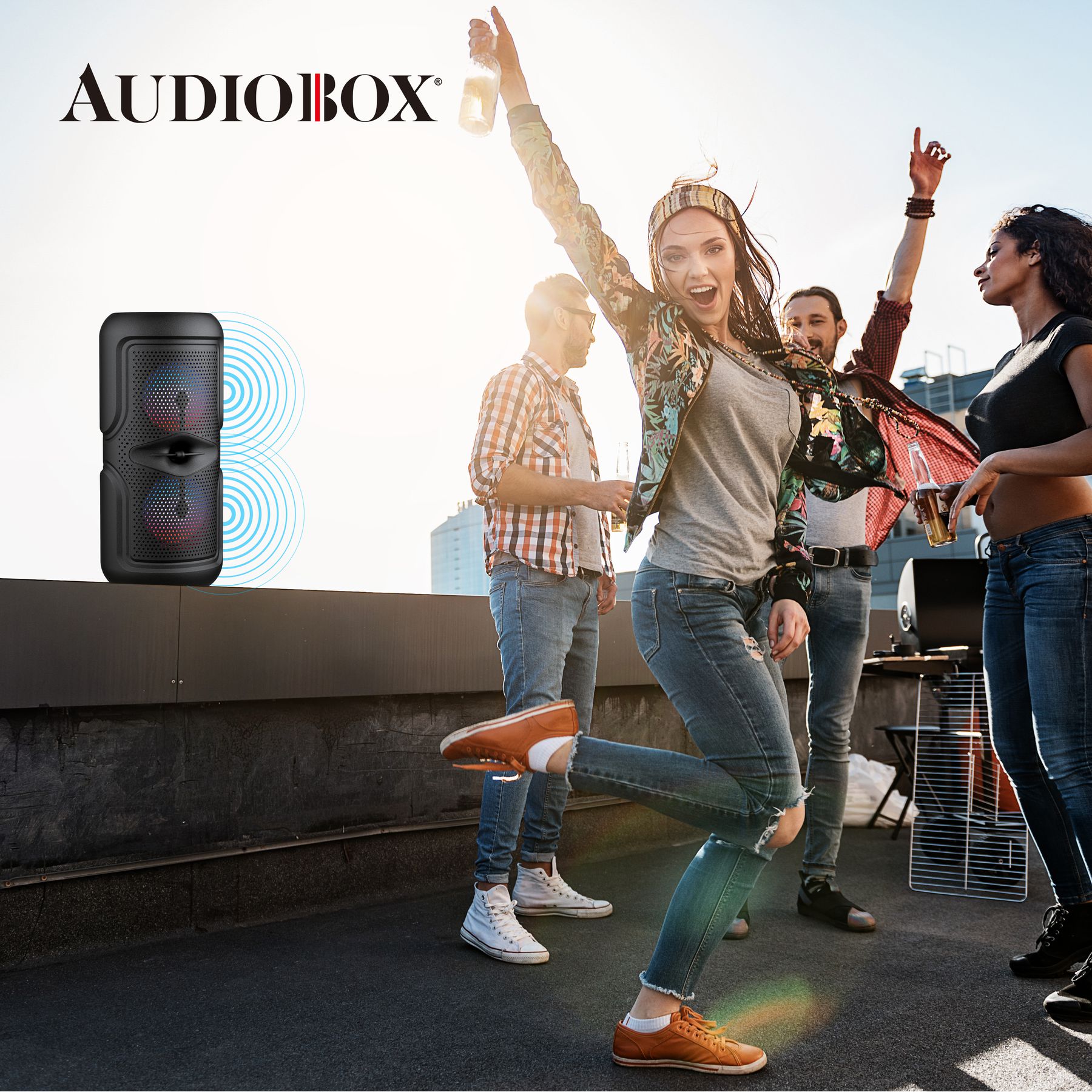 Audiobox 6.4-in 20-Watt Bluetooth Compatibility Indoor/Outdoor 