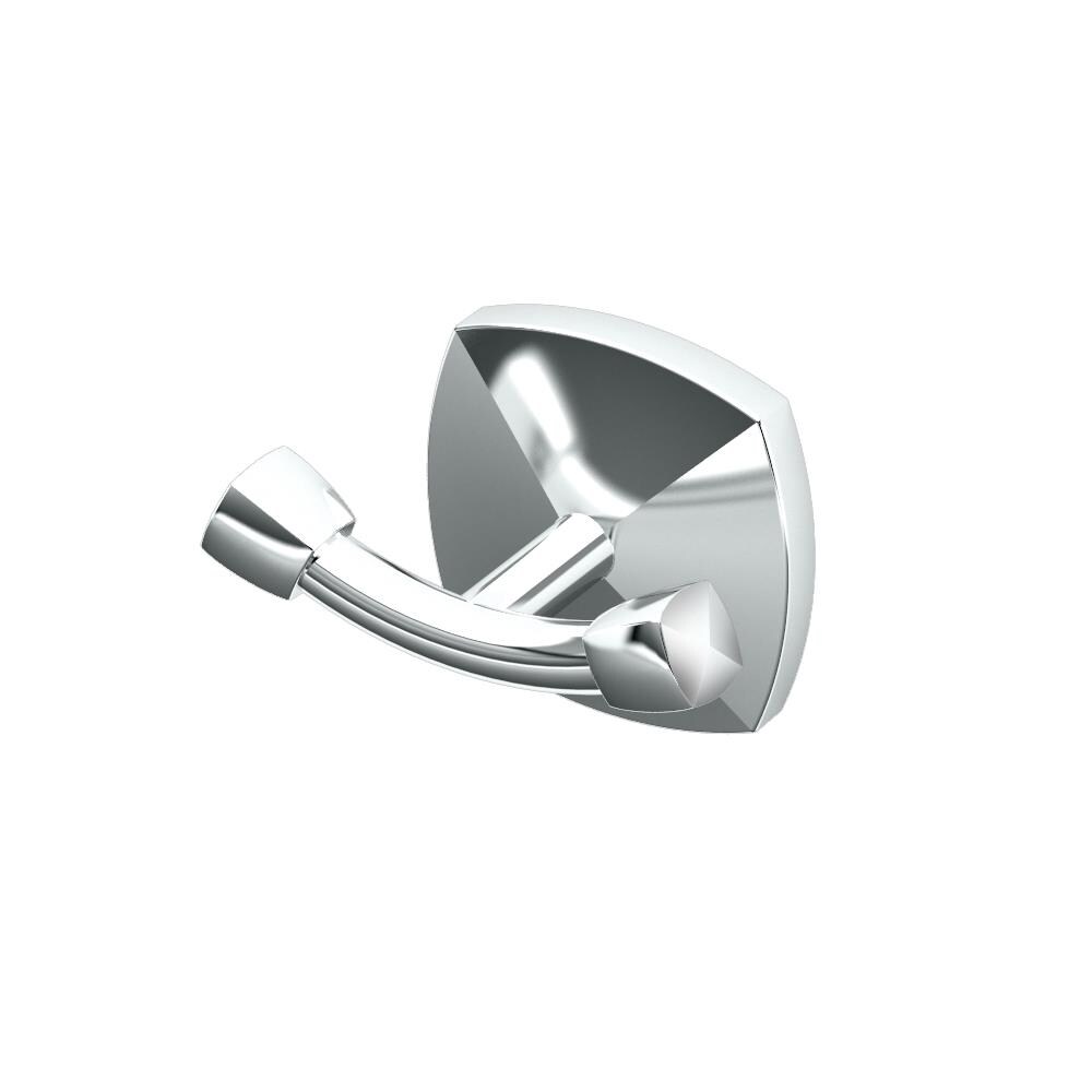 Gatco 4145 Jewel Chrome Double-Hook Wall Mount Towel Hook