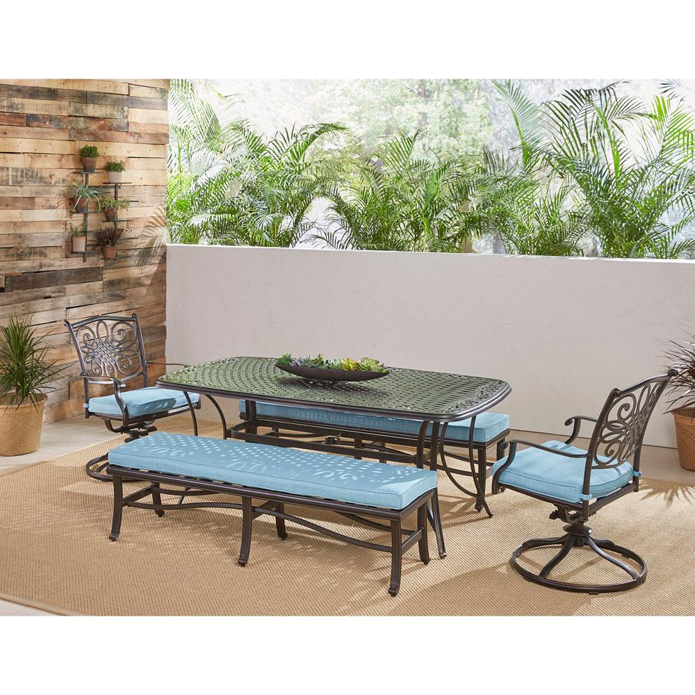 Hanover TRADDN5PCSW2BN-BLU Patio-Dining-Sets - View #16