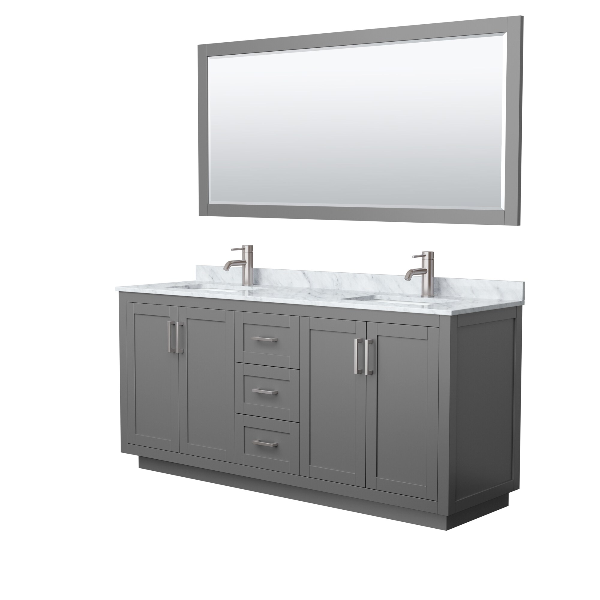 Wyndham Collection WCF292972DKGCMUNSM70 Bath-Vanity-Combo - View #2