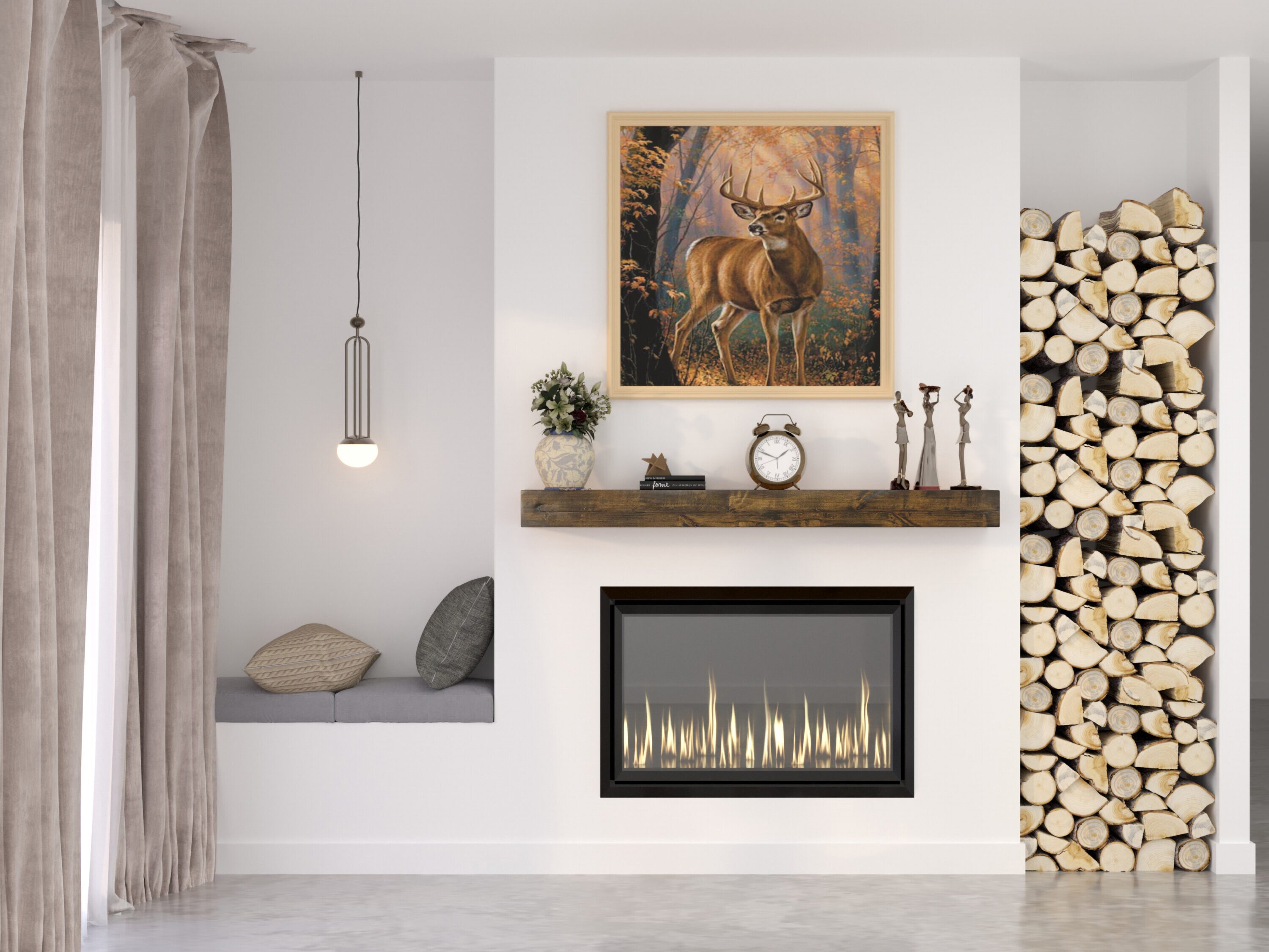 Dogberry MFARM4805DKCHNONE Mantel-Shelves - View #8