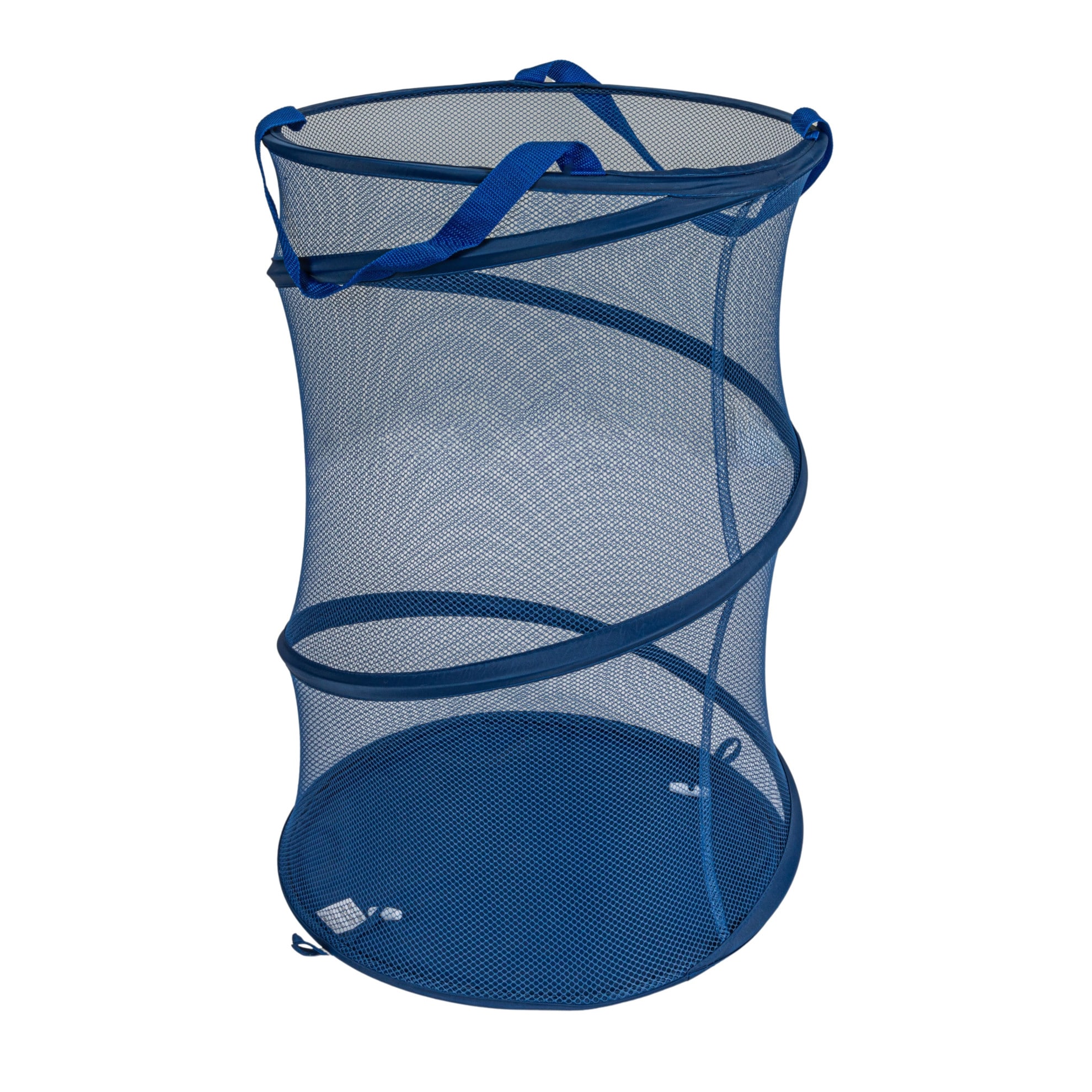 Household Essentials Pop-Up Mesh Laundry Hamper in Blue