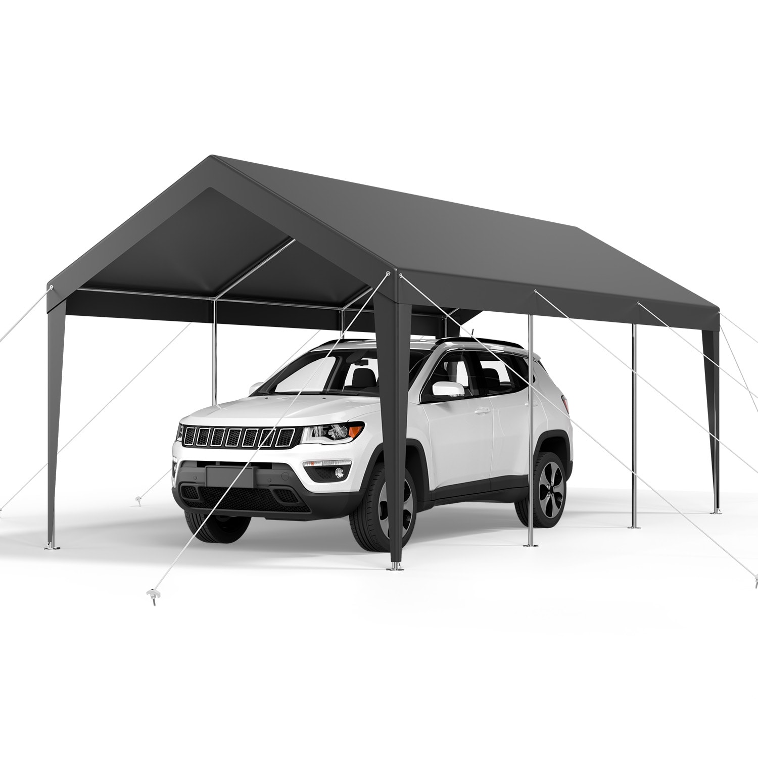 Siavonce - 20-ft x 10-ft Rectangle Gray Standard canopy