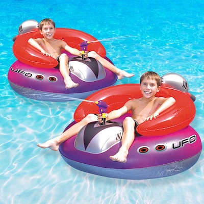 Swimline 60" Inflatable Americana Peace Island Float for Swimming Pool or Beach 