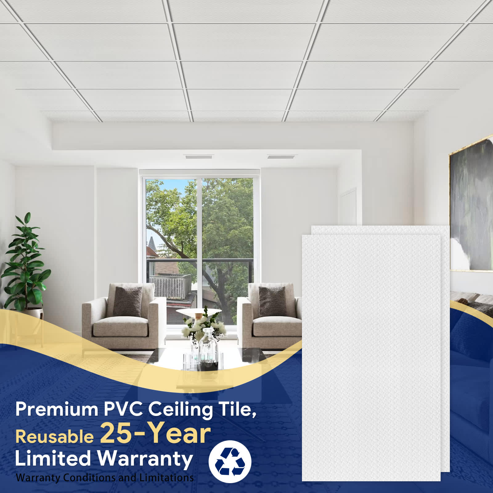 GLETOOL GL-YH02-W Ceiling-Tile - View #6