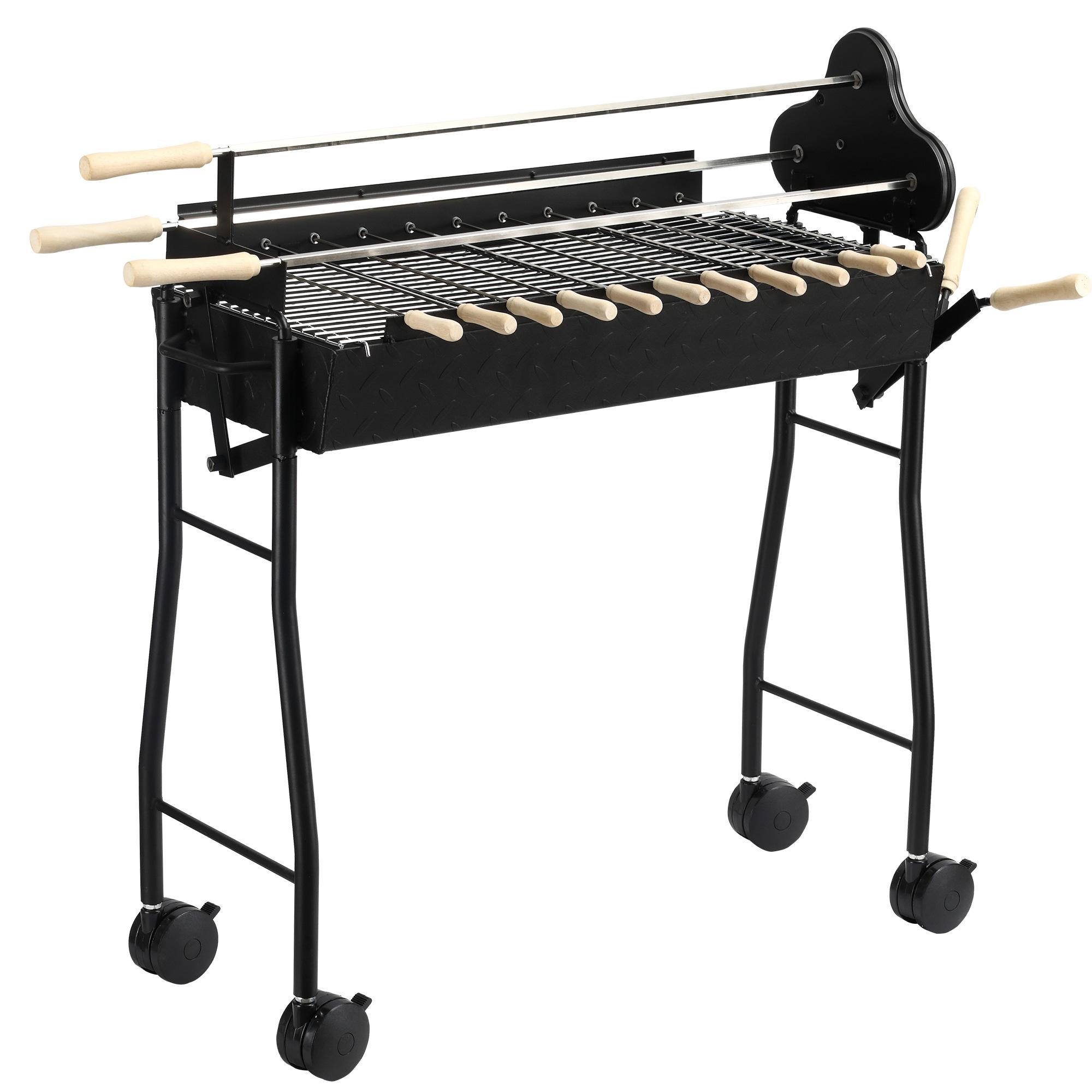 Bayfeve BFAOS-1357-GL 462-Sq. in Black Portable Charcoal Grill