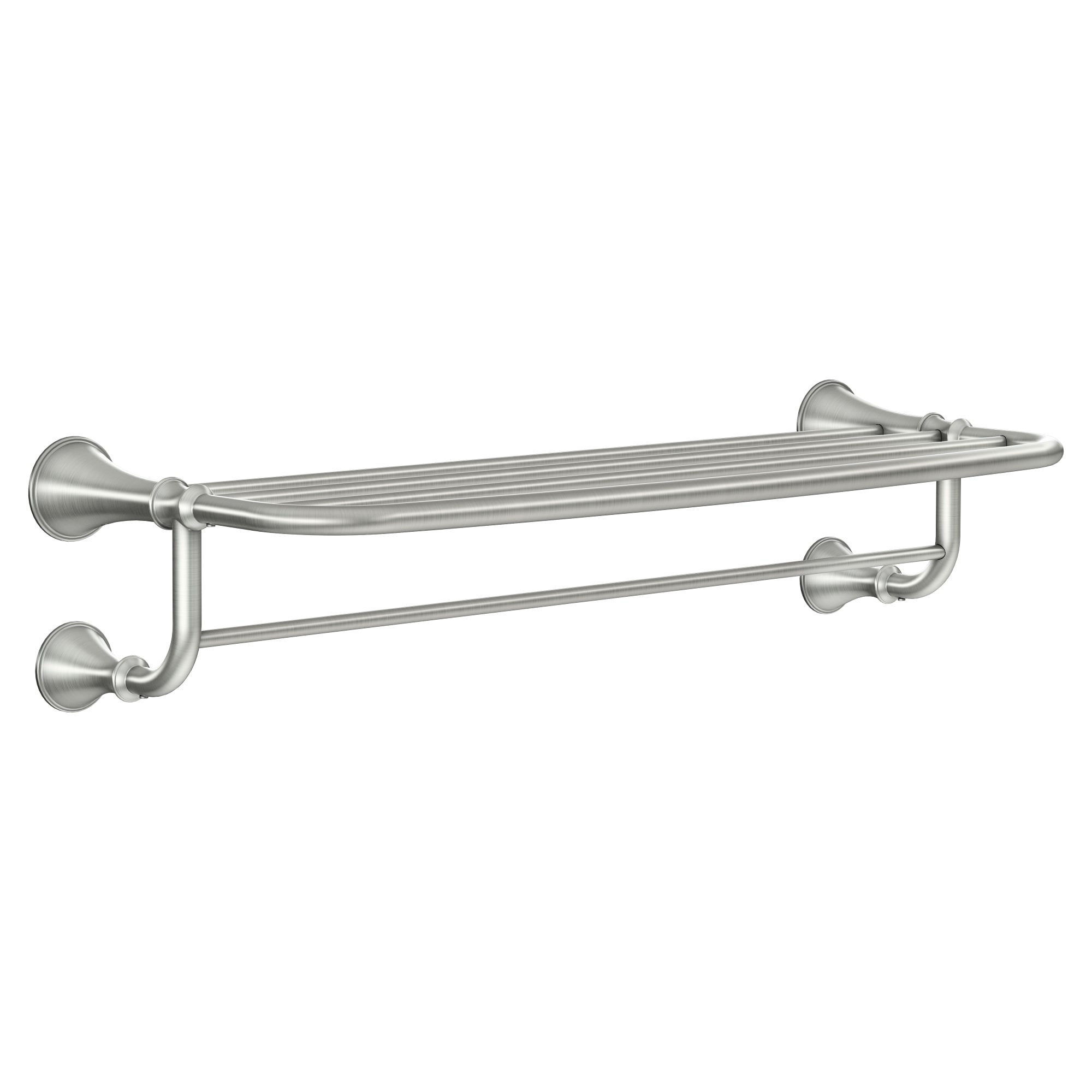 Moen Decorative Spot Resist Brushed Nickel Wall Mount Towel Rack