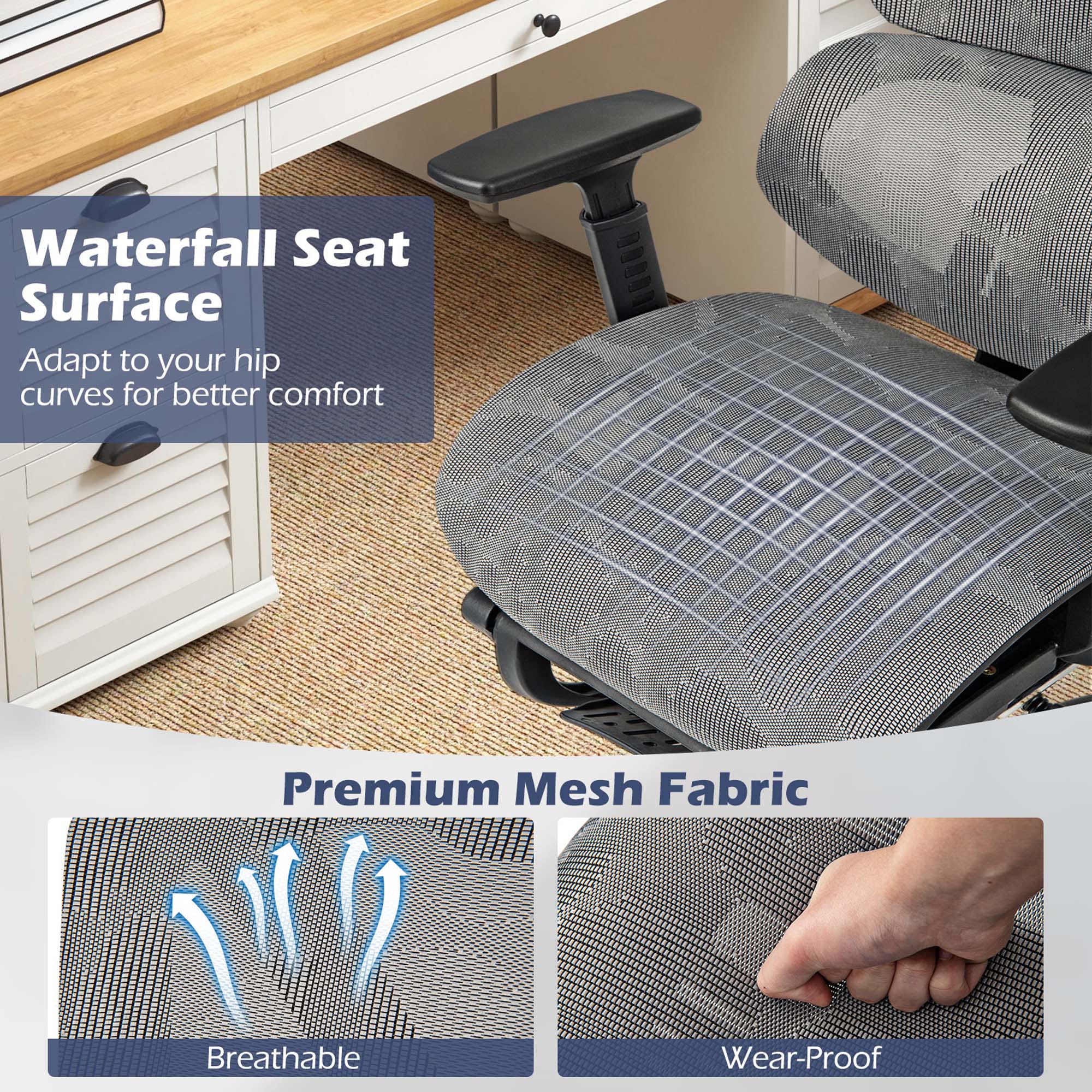Costway HCST01707 Office-Chairs - View #3