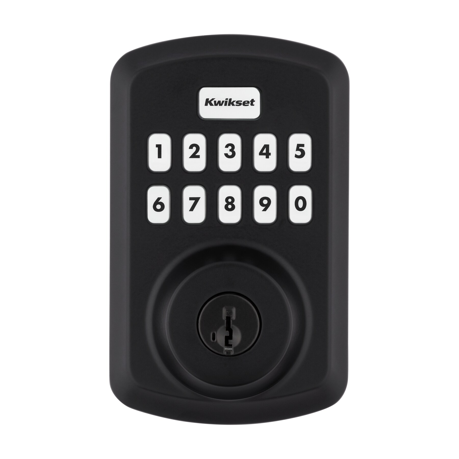 Kwikset Powerbolt Matte Black Wifi Smartkey Electronic Deadbolt Lighted ...