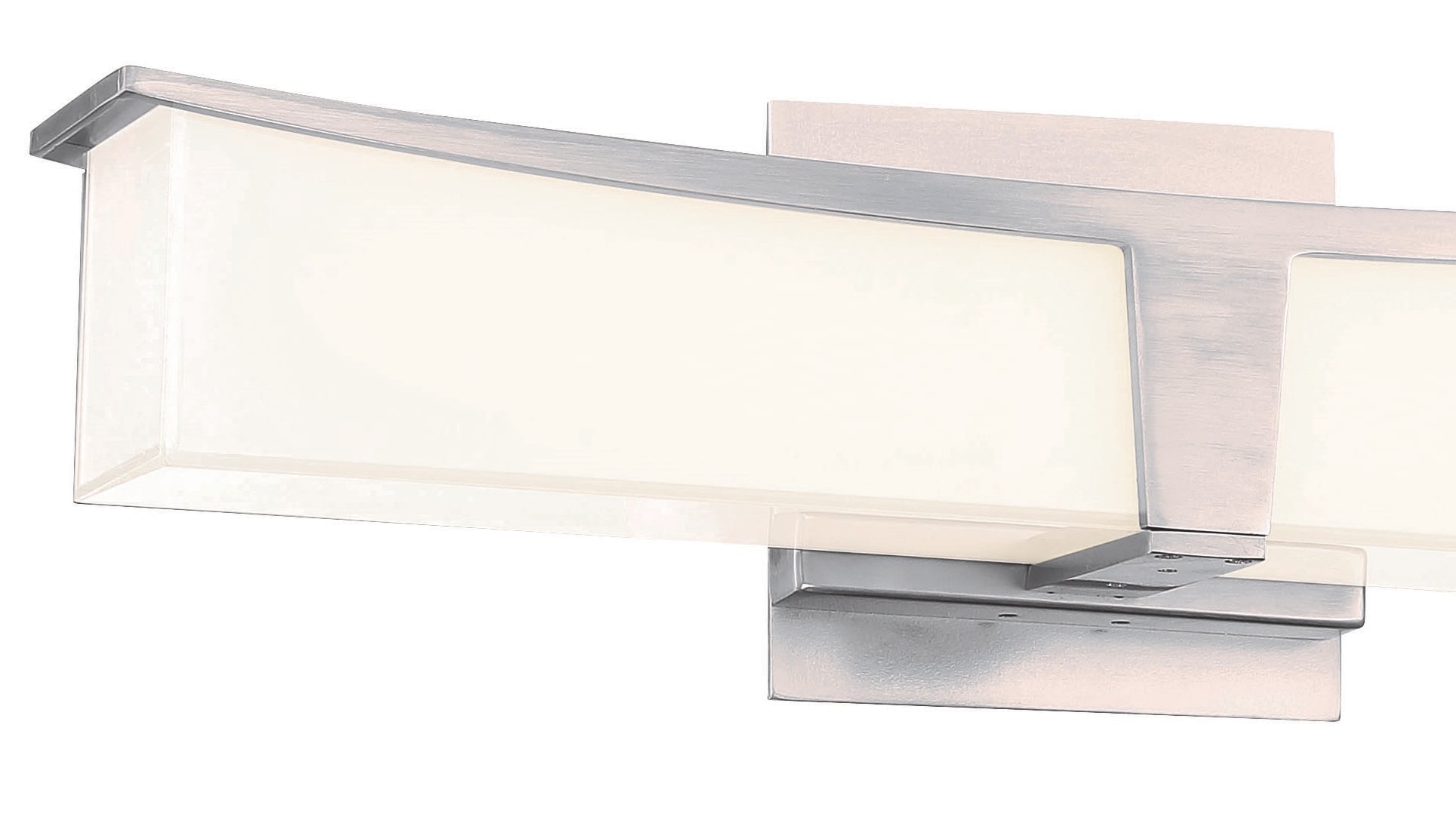 George Kovacs Plane 18-in 1-Light Brushed Nickel LED Modern/Contemporary  Vanity Light Bar in the Vanity Lights department at