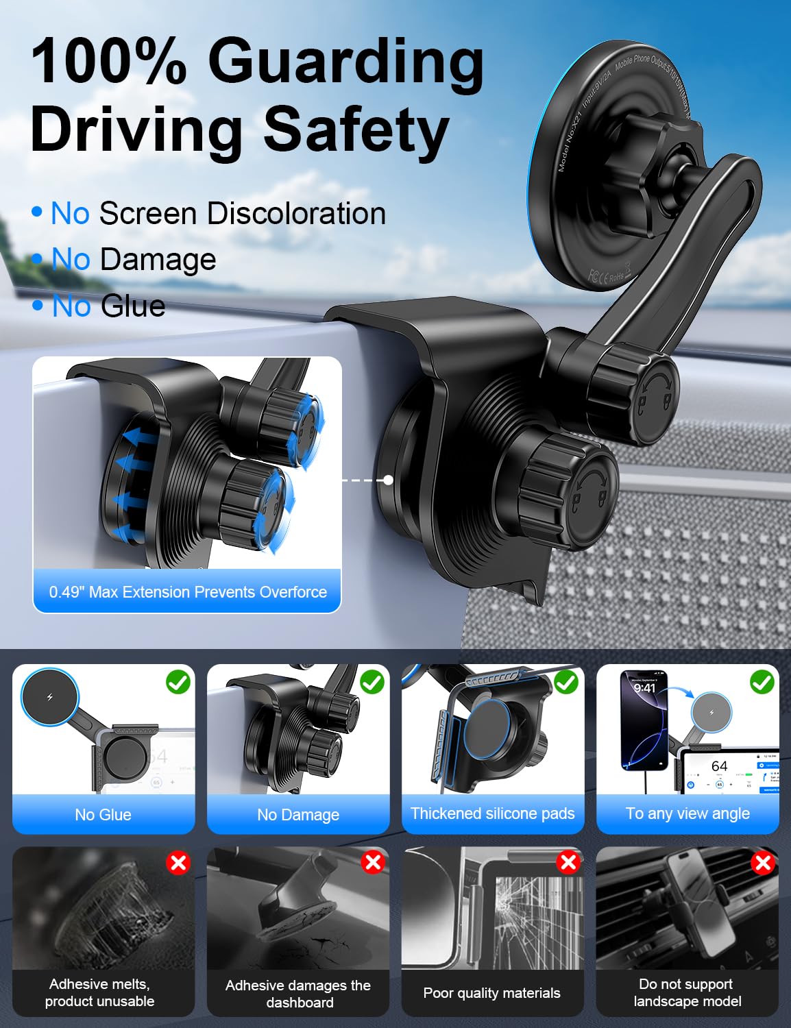 CYIKE LCY0813E076 Cell-Phone-Car-Mounts - View #6