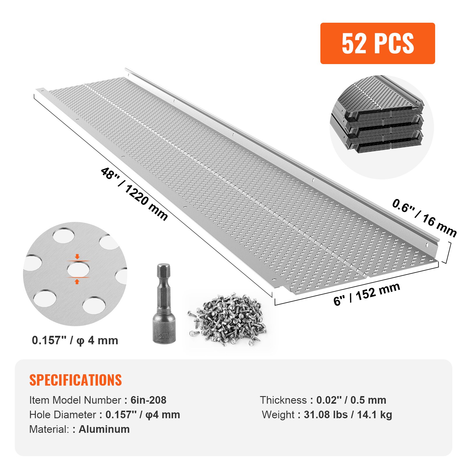 VEVOR TGGBLYC620852YXEMV0 Canopy-Parts-Acc - View #12