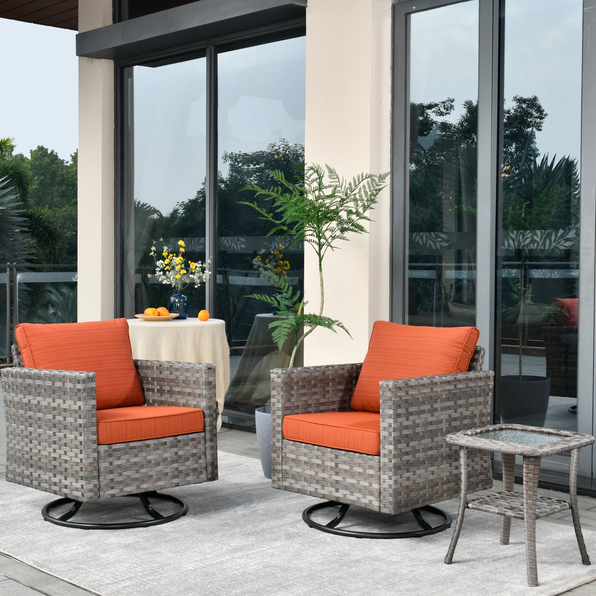 Pouuin SYZBBR1-3 Patio-Conversation-Sets - View #10
