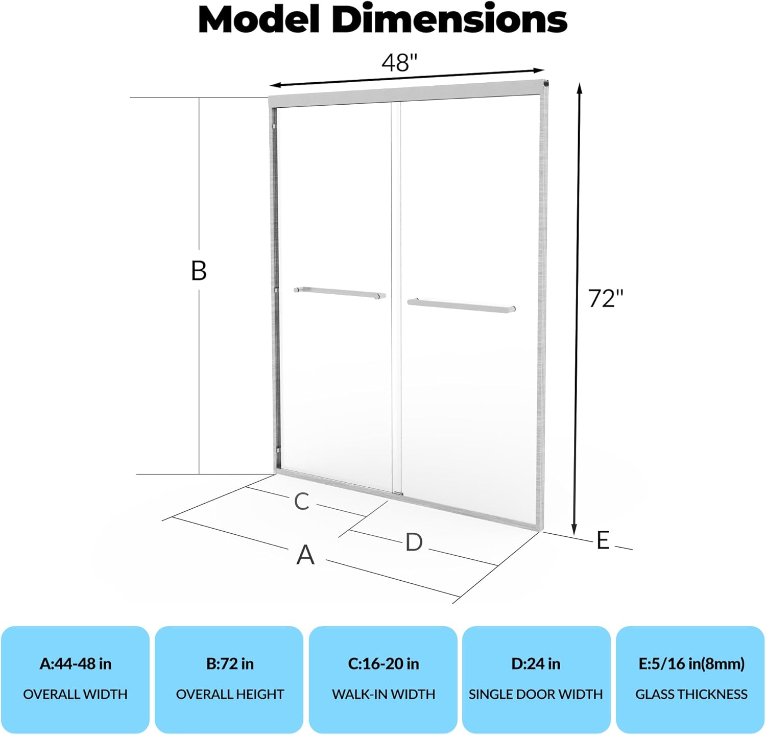 Qeetex LXL-PHO-15TDOSSP Shower-Doors - View #5