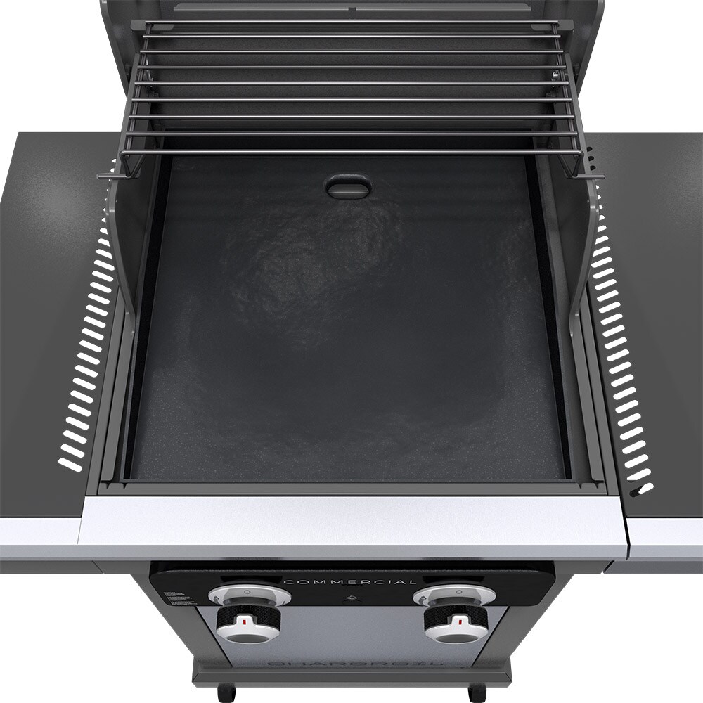 Char Broil 2 Burner Commercial Series Gas Grill and Griddle Combo with Accessories