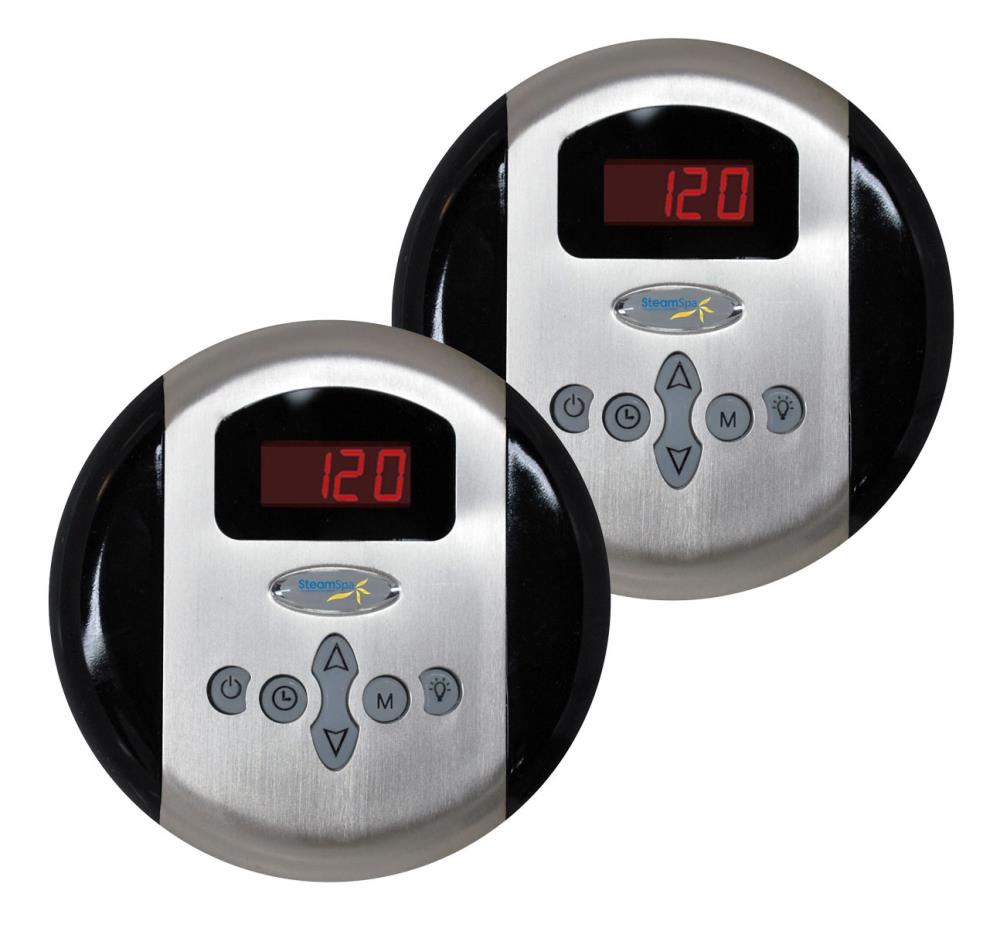 SteamSpa G-SC-2-75-PC Programmable Dual Control Panels In Chrome