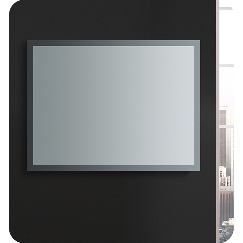 Sleek 48"x36" Frameless Bathroom Vanity Mirror with LED Halo & Fog-Free Technology