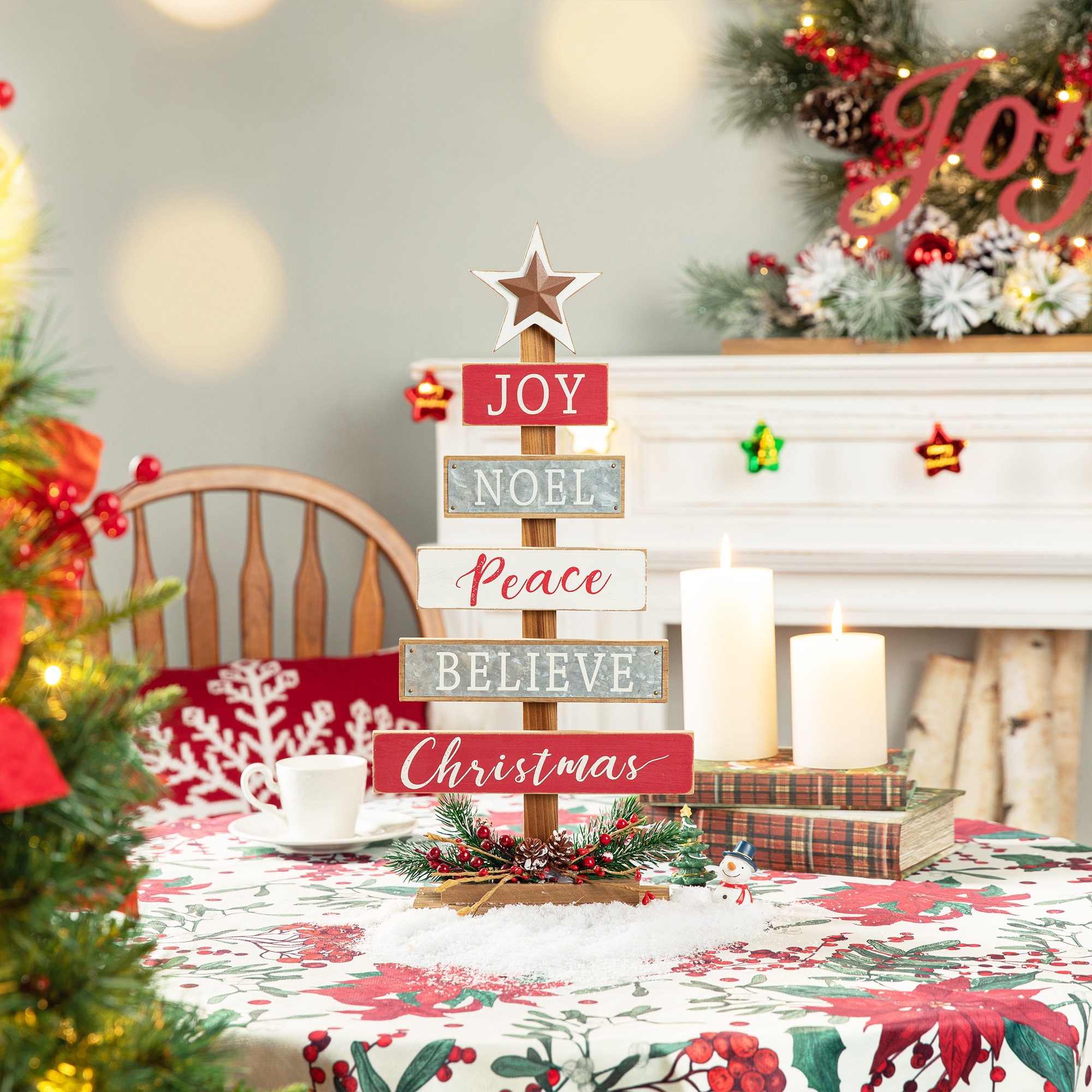 Glitzhome GH2004700084 Table-Christmas-Decorations - View #3