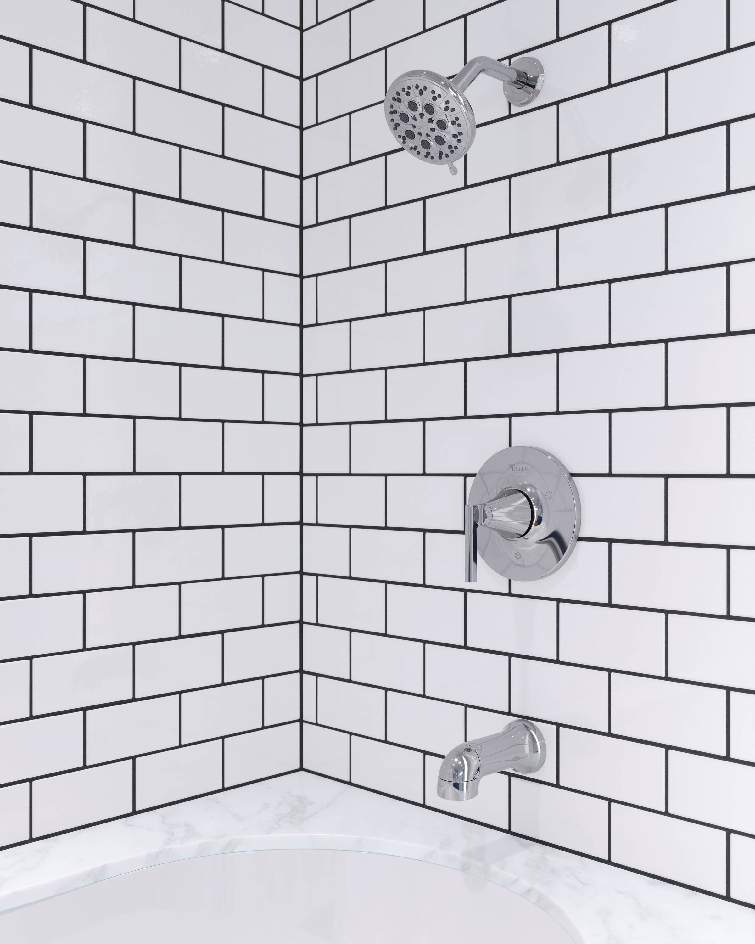 Pfister 8P8-WS2-VEDC Tub-Shower-Faucets - View #3