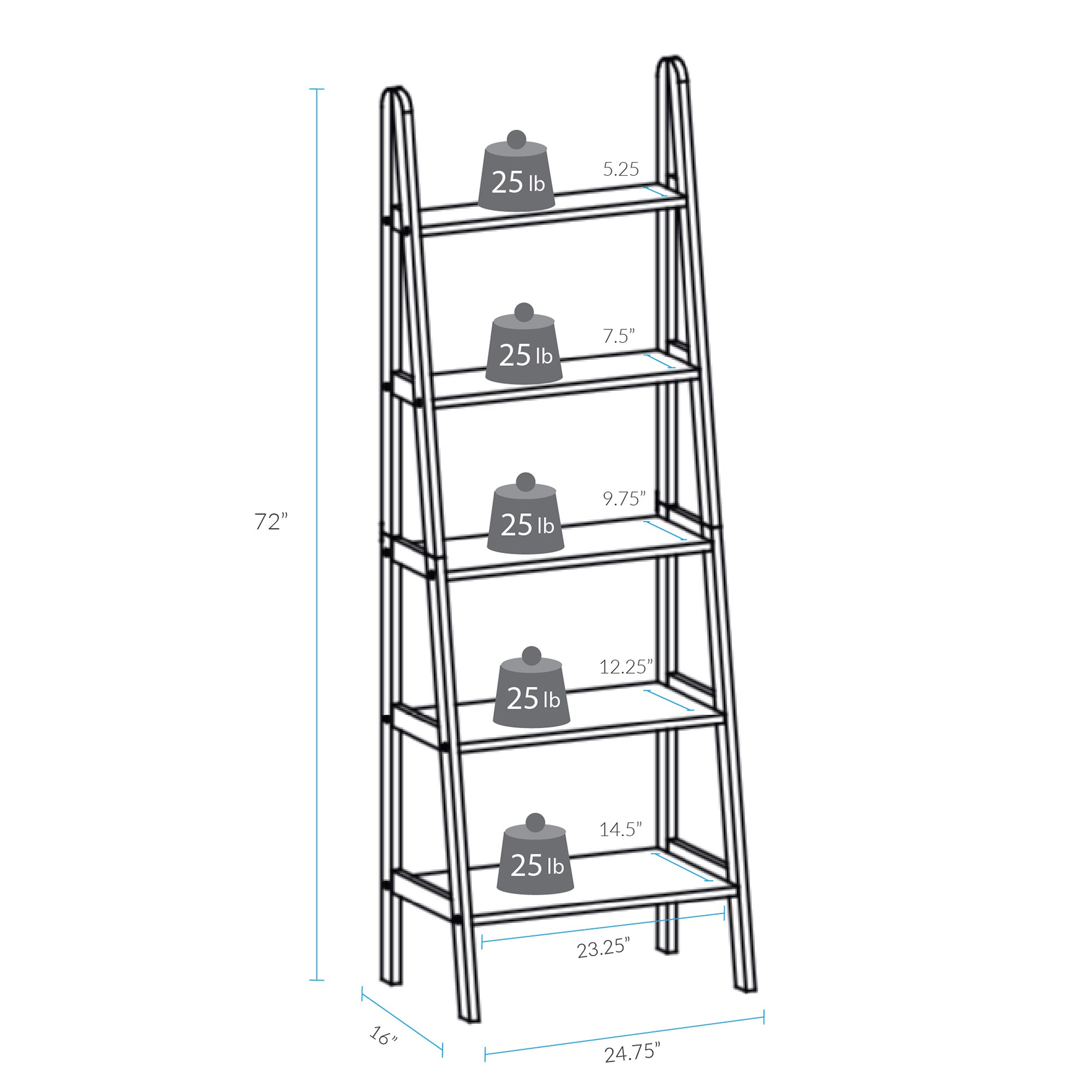Casual Home 176-53 bookcases - View #6