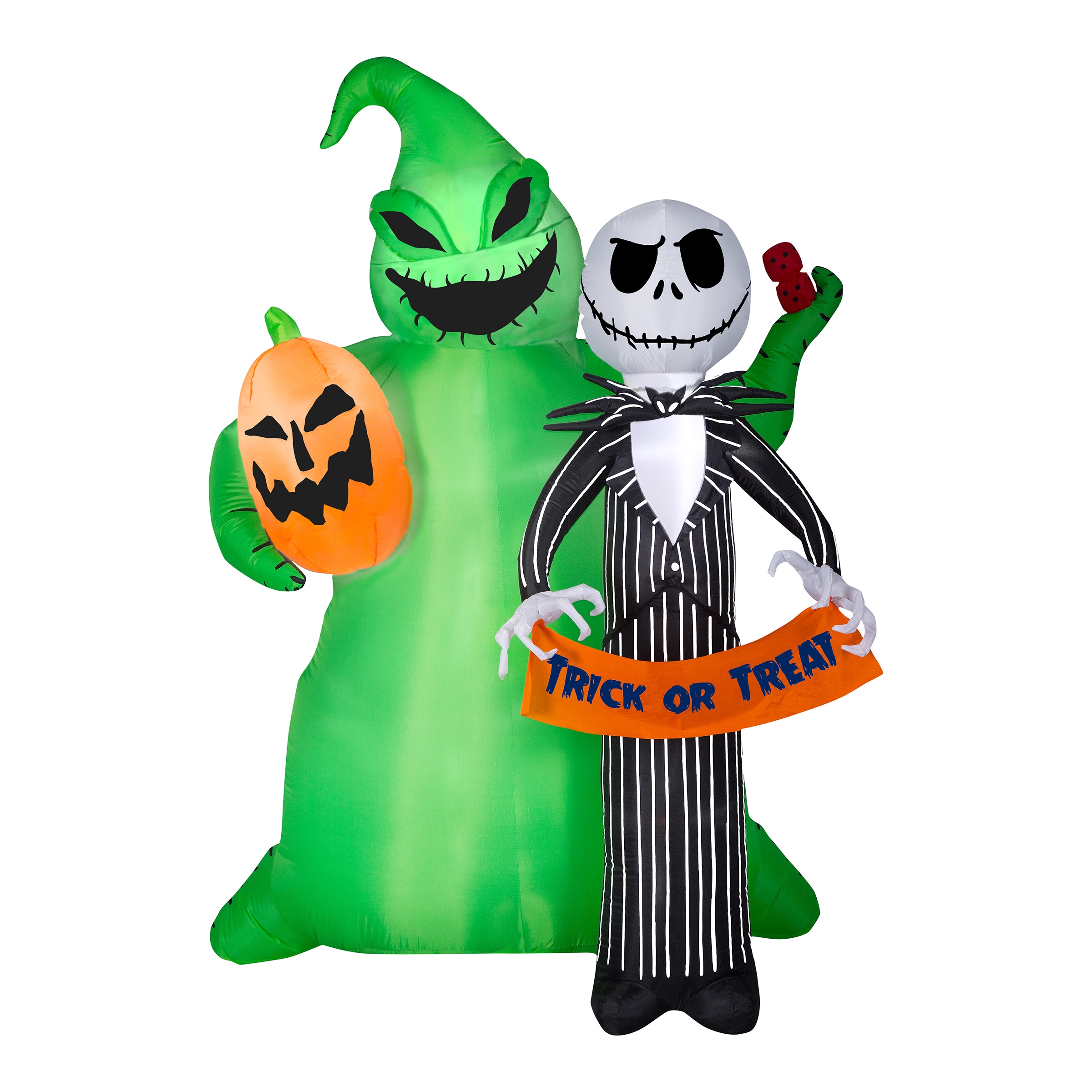 National Tree Company 6.5ft Lighted Skeleton Inflatable in the Outdoor