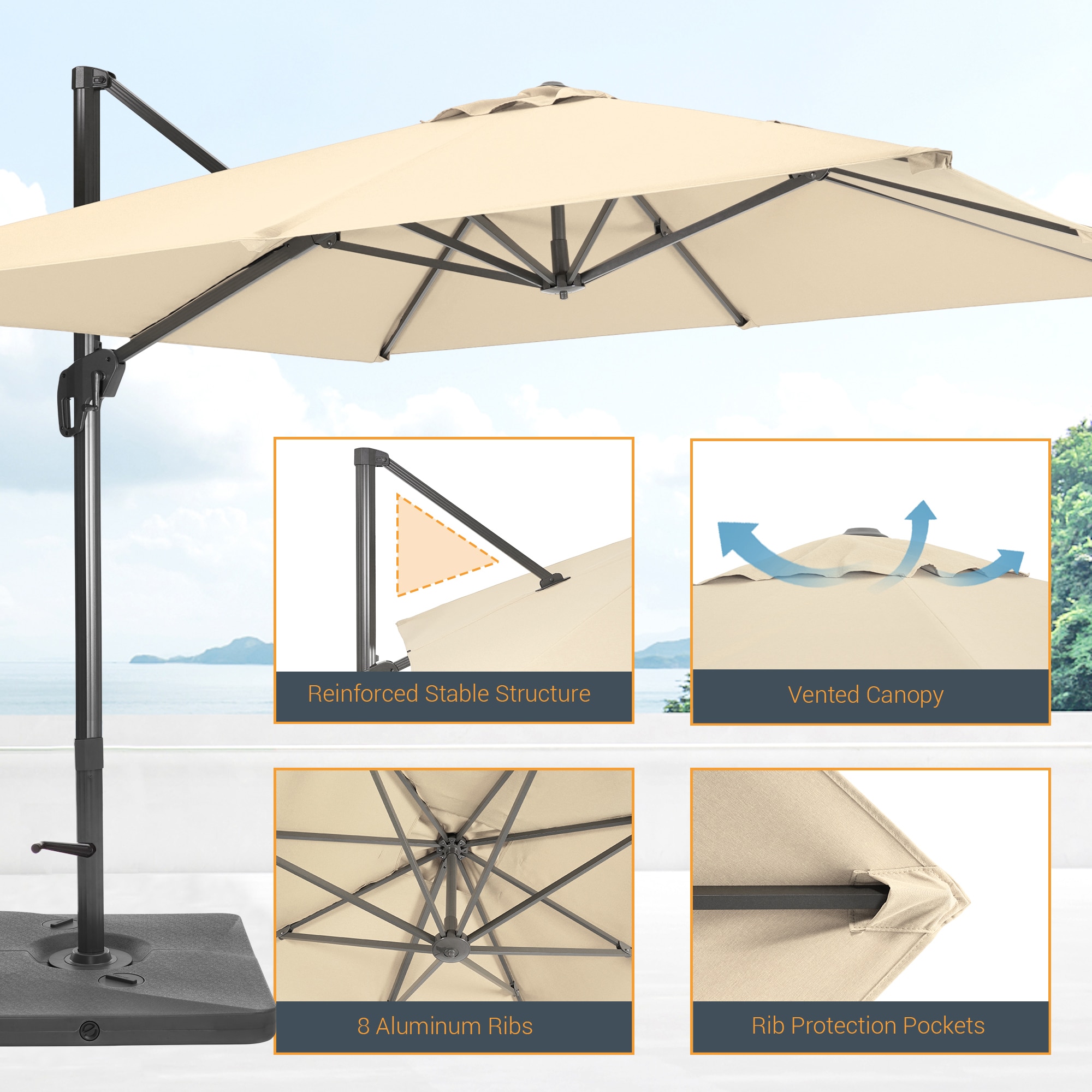 ACEGOSES LW-WB-1159SD Umbrellas-2 - View #3