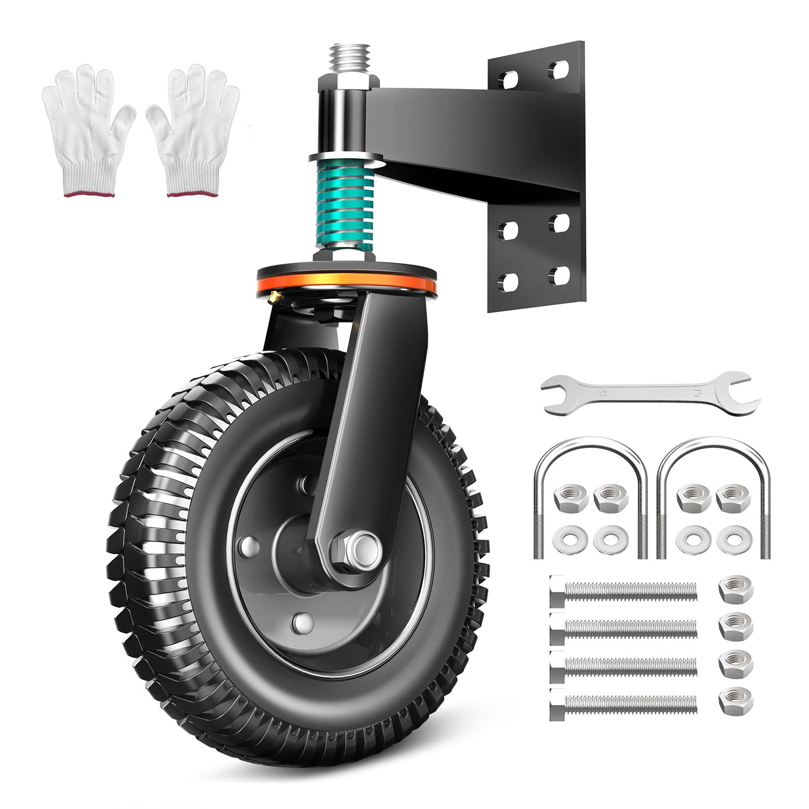 Phewnyzo Heavy Duty Gate Wheel 700 Pound Capacity 6 Inch Swivel Caster ...