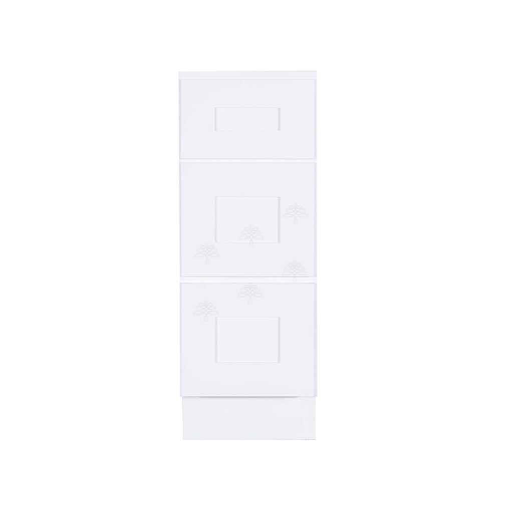 LifeArt Cabinetry ALW-VBD12-3 Lancaster 12-in White