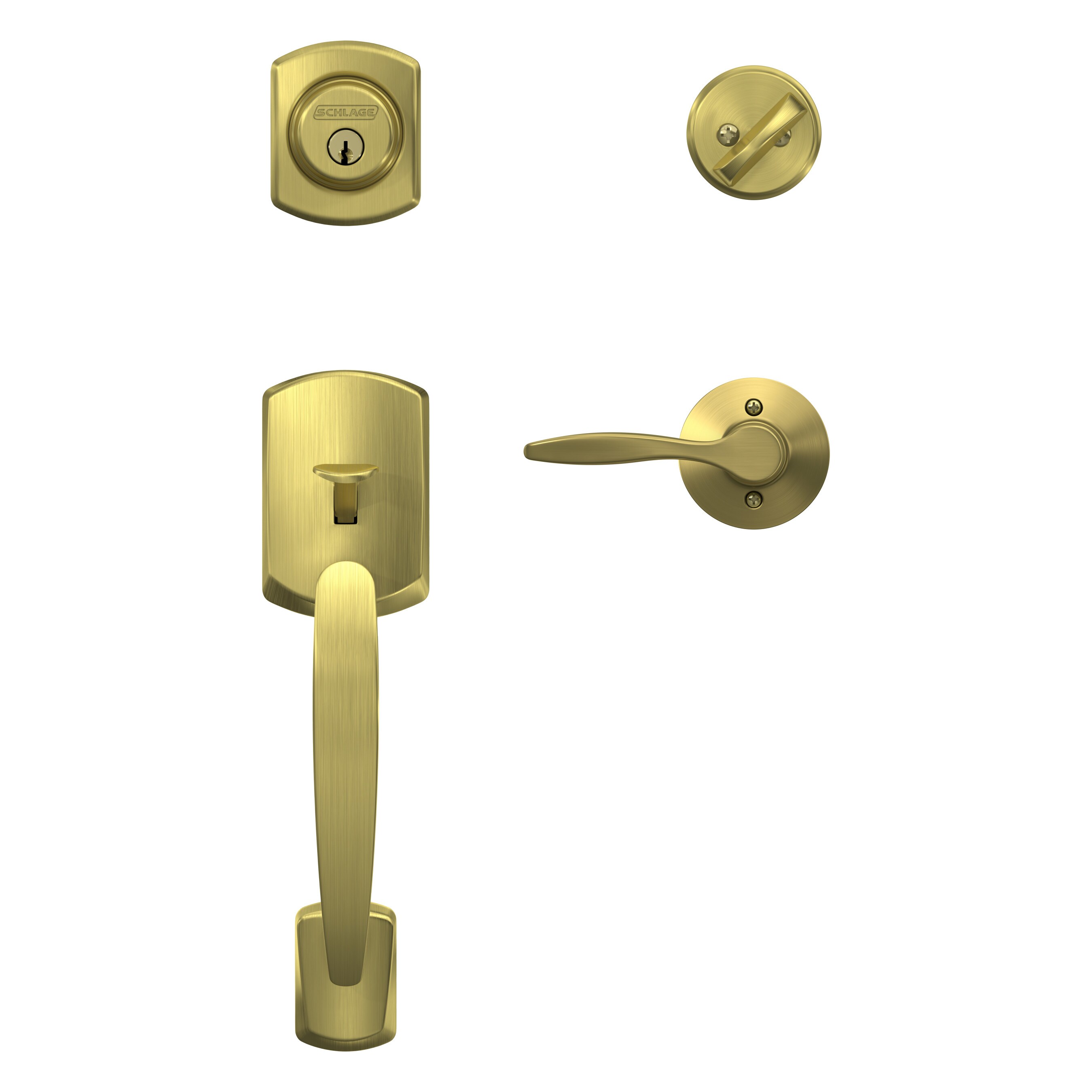 Schlage F60 GRW 608 DEL RH handlesets - View #3