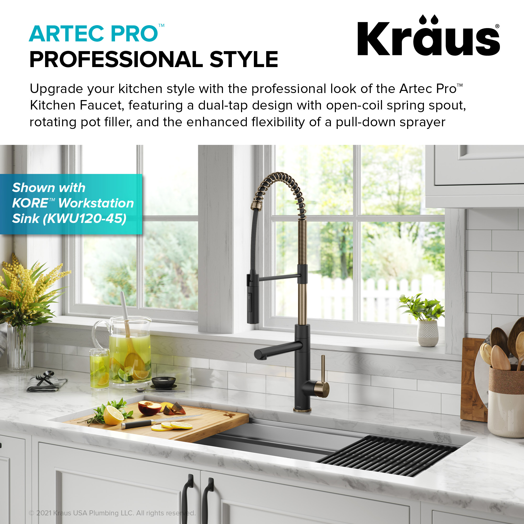 Kraus KPF-1604SFACBMB Kitchen-Faucets - View #4