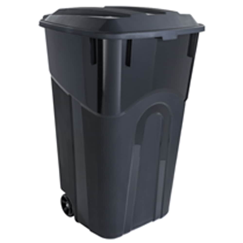 Trash Can Gallon Bin Container Light Weight Weather Resistant Durable Handle 