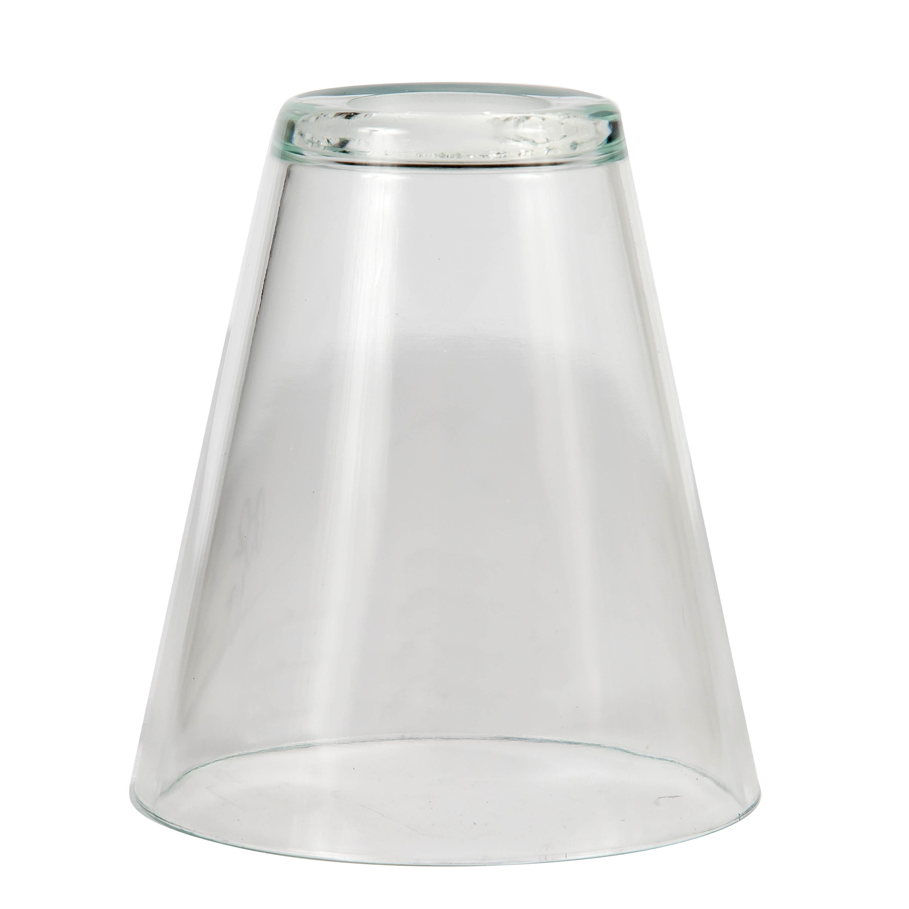 5.75-in x 5.16-in Cone Clear Glass Vanity Light Shade with 2-1/4-in fitter | - allen + roth N443C
