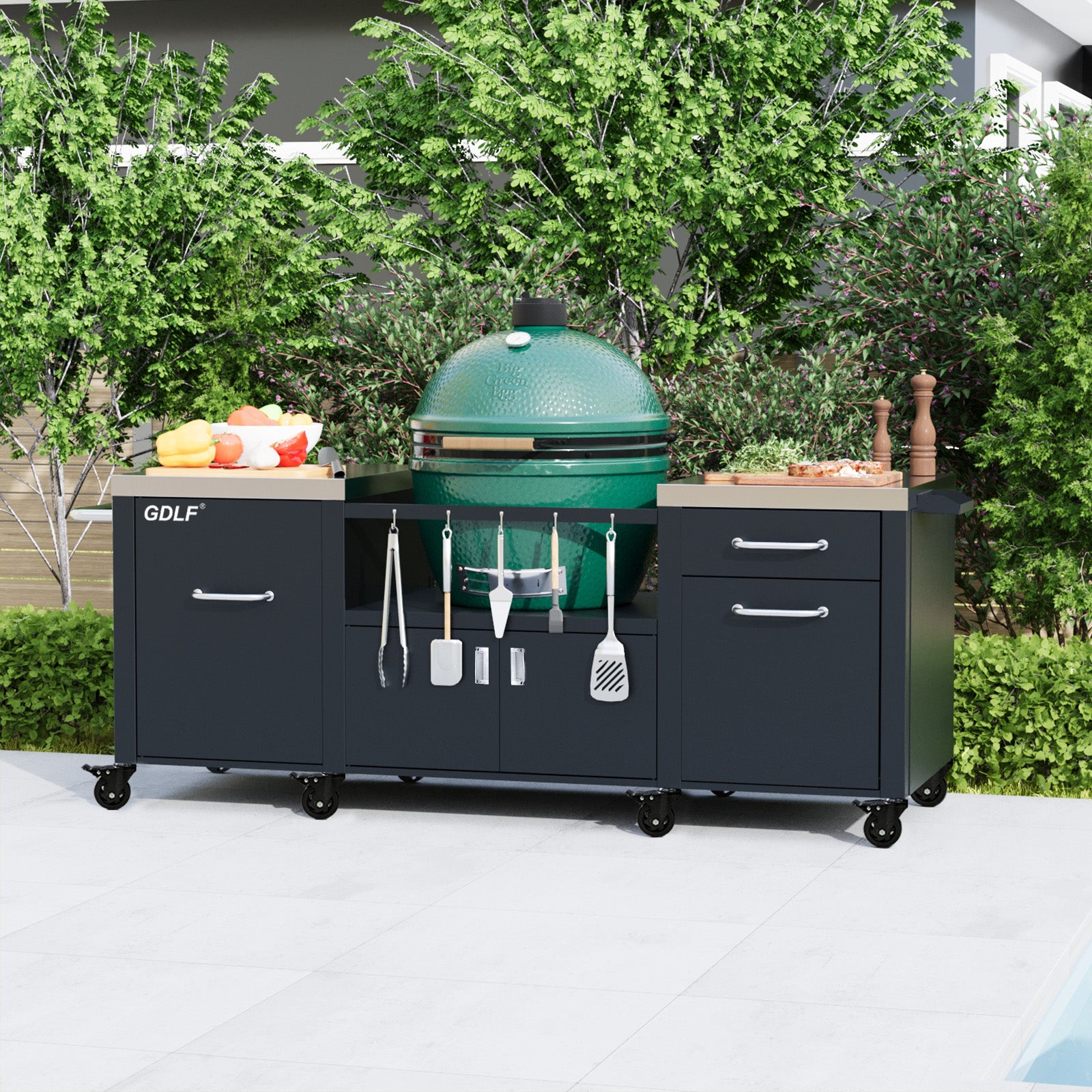 GDLF LNG843 Grill-Carts-Grill-Stands - View #3