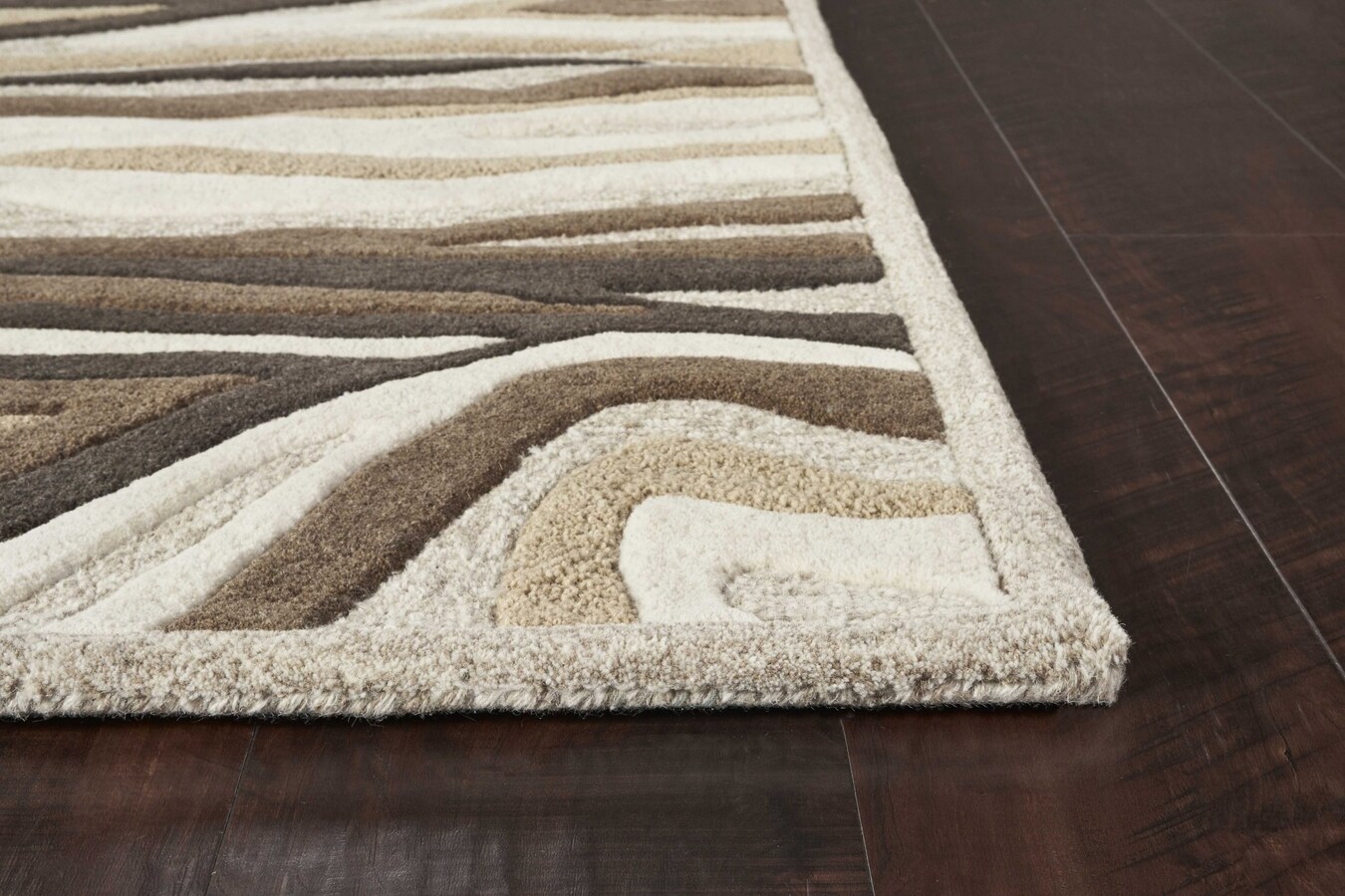 HomeRoots Bernadette 2 X 3 (ft) Rag Wool Natural Beige Indoor Geode Area  Rug in the Rugs department at