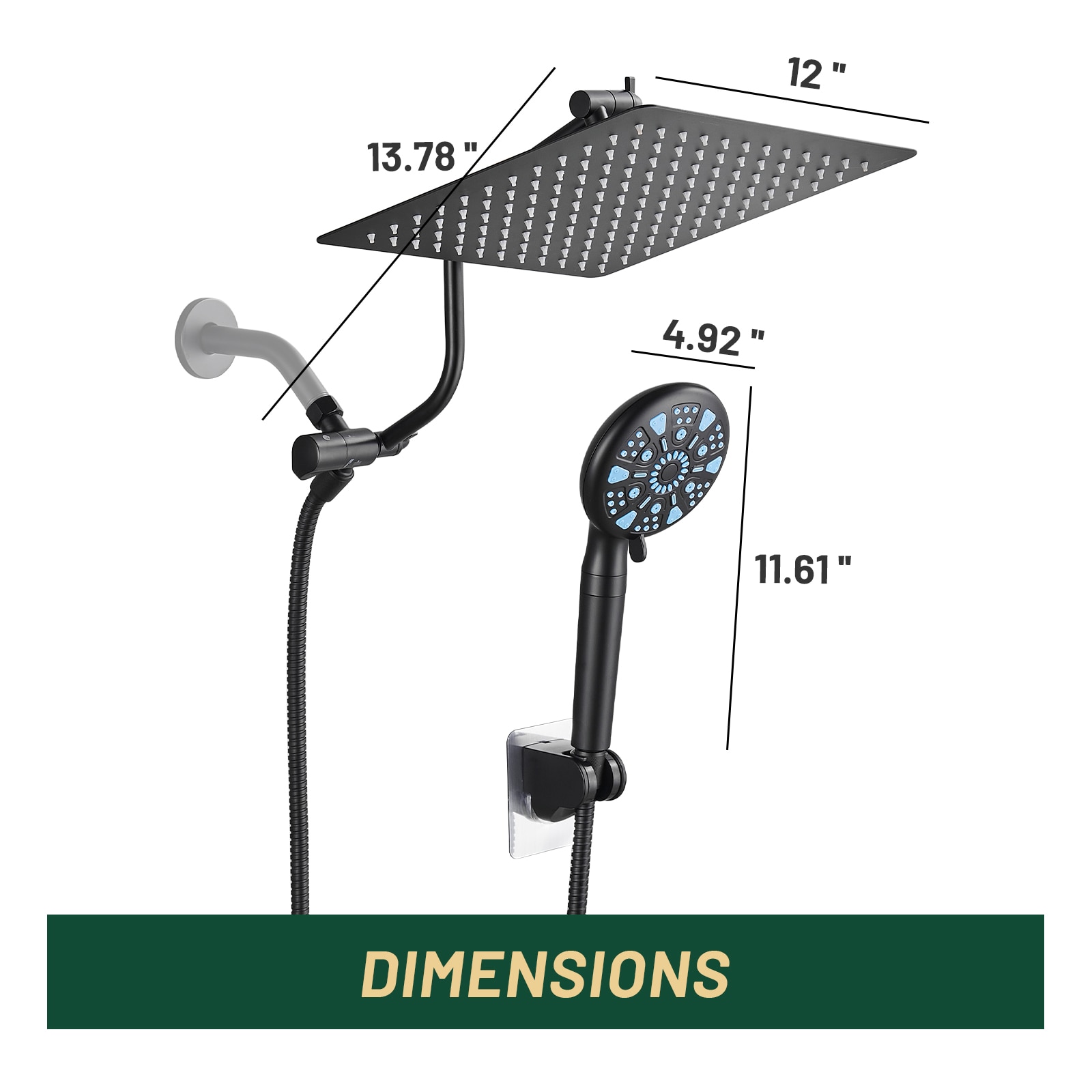 Cobbe LSSHK0512B Fixed-Showerhead - View #11