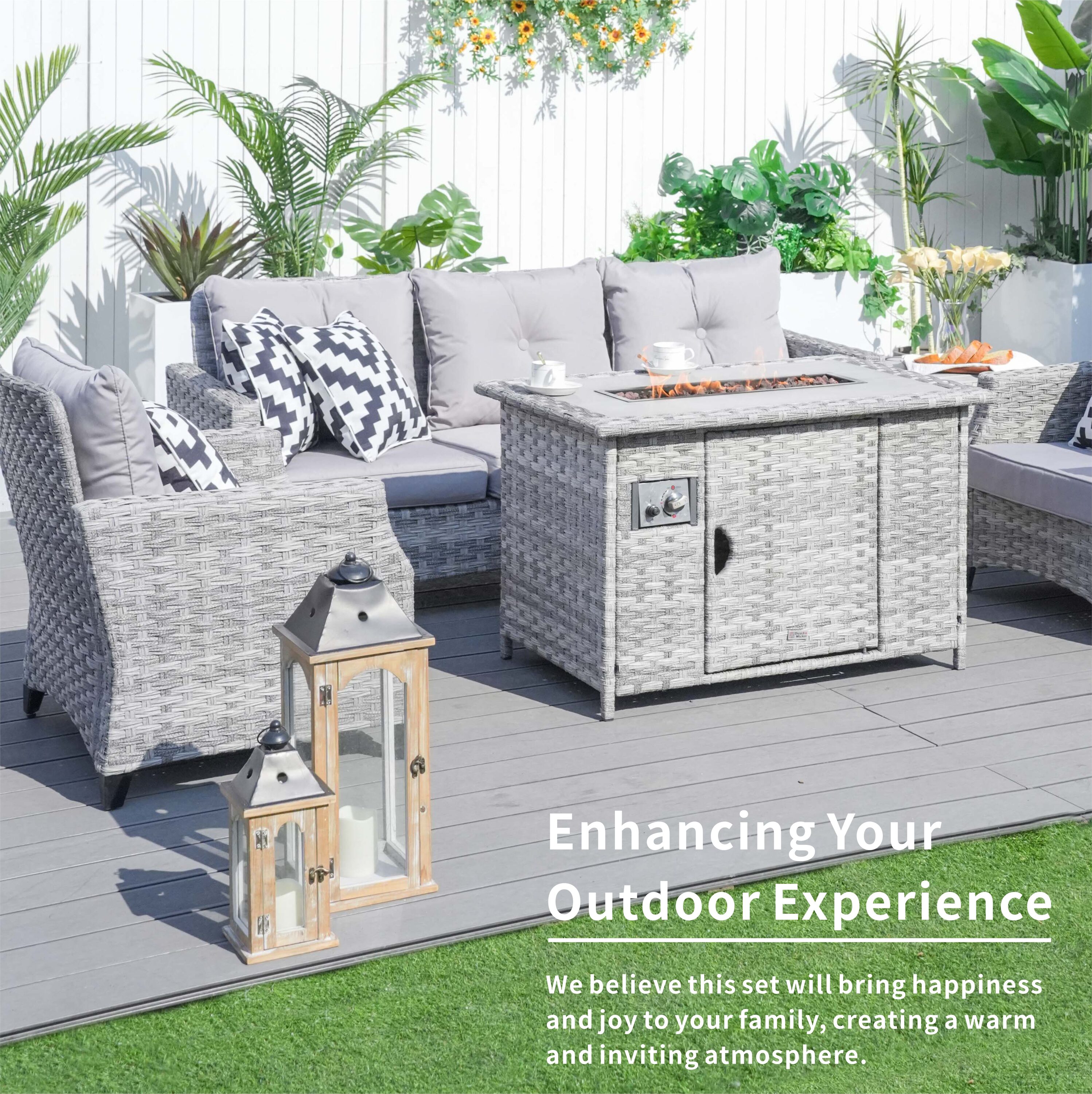 Direct Wicker DWF1802H Patio-Conversation-Sets - View #10